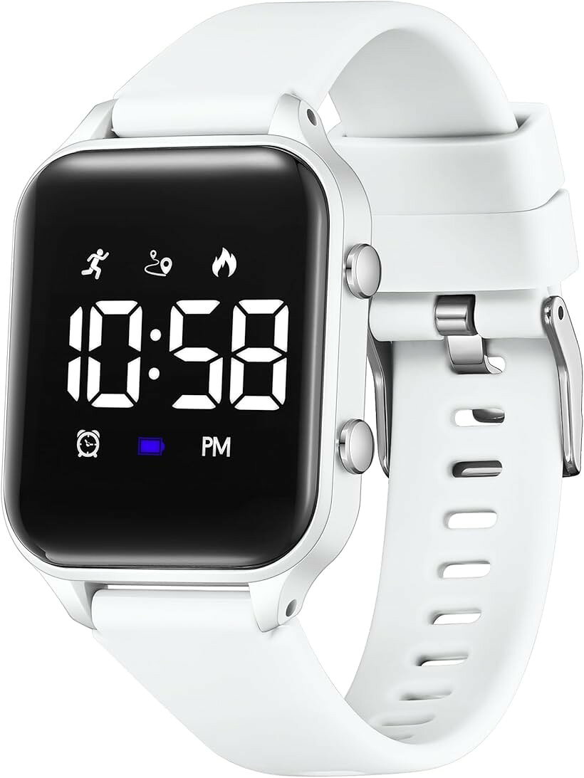 バリエーションコード : 2b9oi5u5yt商品コード2b9oypn19c商品名デジタル 腕時計 男の子 子供 活動量計 キッズ 女の子 5ATM防水 充電式 スポーツウォッチ 歩数計 距離 目覚まし時計 日付曜日表示 ストップウォッチ 長持ちバッテリー 誕生日 人気 ギフト 小学生 中学生ブランドShunkanSaiカラー04-ホワイト子供用活動量計：携帯電話に接続したりアプリをダウンロードしたりする必要はなく、身長と体重を設定するだけで歩数、カロリー、距離、日常的な運動データを計算することができます。男の子や女の子に大人気のアウトドアスポーツ時計です。多機能デジタル時計：時計は時間表示、カレンダー、目覚まし時計、ストップウォッチ、歩数計、カロリーと距離などの機能を持っています。亜鉛合金製ケースと柔軟なシリコンバント、高解像度樹脂製ダイヤルと金属製裏蓋は、より耐久性があり、より快適で、子供たちの着用に適しています。静音振動目覚まし時計：デジタル時計は2つの静音振動目覚まし時計を設置でき、子供の学習や休憩時間の管理を助けることができます。静音振動目覚まし時計は邪魔になる心配がなく、教室、図書館、寮などに使用できます。子供、青少年、学生に最適です。防水腕時計：充電口をアップグレードし、オリジナルのUSB充電口を使用するのではなく、水が充電口に入る問題を回避し、防水性能を向上させた。生活防水・汗・雨などの日常の水滴レベルに耐えられる防水性能があり、水泳、温泉、入浴、サウナなどの場合で腕時計を外す必要があります。理想的なプレゼント：このスポーツ時計は5～13歳の子供に適しており、お子様の誕生日、クリスマス、ハロウィン、新年の絶好のプレゼントです。※ 他ネットショップでも併売しているため、ご注文後に在庫切れとなる場合があります。予めご了承ください。※ 品薄または希少等の理由により、参考価格よりも高い価格で販売されている場合があります。ご注文の際には必ず販売価格をご確認ください。※ 沖縄県、離島または一部地域の場合、別途送料の負担をお願いする場合があります。予めご了承ください。※ お使いのモニタにより写真の色が実際の商品の色と異なる場合や、イメージに差異が生じることがあります。予めご了承ください。※ 商品の詳細（カラー・数量・サイズ 等）については、ページ内の商品説明をご確認のうえ、ご注文ください。※ モバイル版・スマホ版ページでは、お使いの端末によっては一部の情報が表示されないことがあります。すべての記載情報をご確認するには、PC版ページをご覧ください。