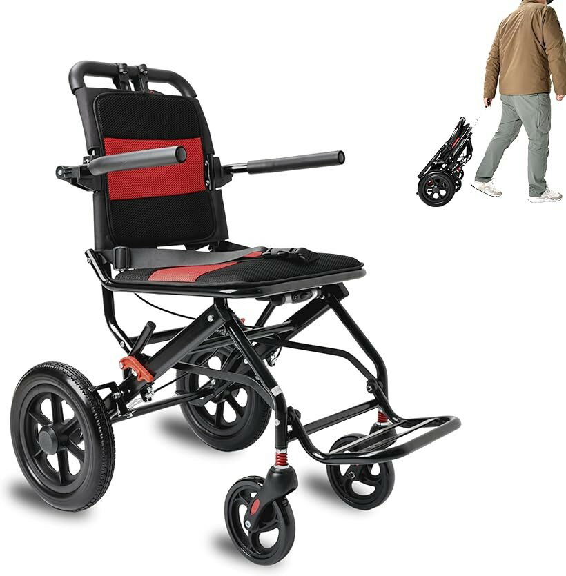 楽天市場】携帯折り畳み軽量介助車いす ハンディライトプラス HLP09020