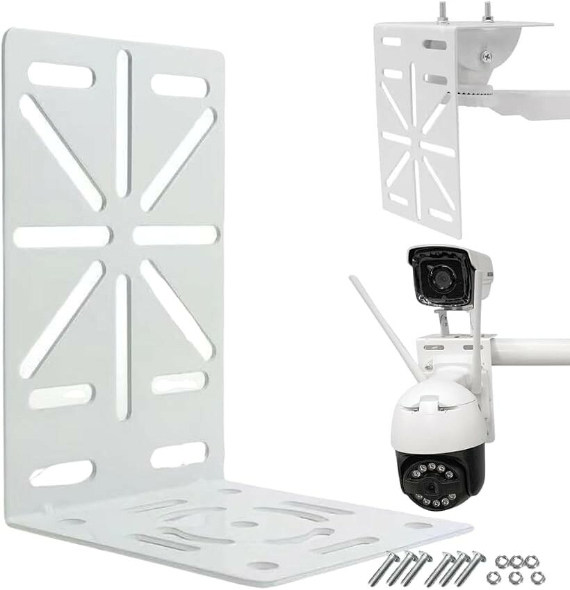 バリエーションコード : 2bui05yg3p商品コード2b9w9iqi1o商品名防犯カメラ 屋外 取付金具 ブラケット 固定 L字型 ドームカメラ クランプブランドRekiLifeカラーホワイトサイズ等1個「防犯カメラを設置する際に便利なL字型取付金具」電柱やポールに防犯カメラを設置する際に便利な取り付けマウントです。ベースにはあらかじめ様々な形の穴が開いているため、穴開け作業やビス留めをせずにお使いいただけます。「耐久性に優れた素材を採用」本体には軽量で耐久性に優れた素材を採用しており、屋内はもちろん、雨風が当たる屋外にも対応しています。1台だけでなく、上面と側面に分けて2台取り付けることも可能です。「シンプルなデザイン」自宅の玄関先や駐車場、ショップ、道路など、さまざまな場所に設置することで、手軽に防犯対策を講じることができます。どの環境にも違和感なく馴染むよう、シンプルなデザインに仕上げました。「ネジ一式付属で汎用的に使用可能」こちらは防犯カメラのブラケットを取り付けるためのネジ一式が付属しています。防犯用ドーム型カメラの取り付けやモニタリングカメラ、CCTVカメラの設置など汎用的にお使い頂けます。「商品内容」サイズ：長さ100cmx幅100cmx高さ150cm、重量：340g、カラー：ホワイト、材質：鋼、数量：1※ 他ネットショップでも併売しているため、ご注文後に在庫切れとなる場合があります。予めご了承ください。※ 品薄または希少等の理由により、参考価格よりも高い価格で販売されている場合があります。ご注文の際には必ず販売価格をご確認ください。※ 沖縄県、離島または一部地域の場合、別途送料の負担をお願いする場合があります。予めご了承ください。※ お使いのモニタにより写真の色が実際の商品の色と異なる場合や、イメージに差異が生じることがあります。予めご了承ください。※ 商品の詳細（カラー・数量・サイズ 等）については、ページ内の商品説明をご確認のうえ、ご注文ください。※ モバイル版・スマホ版ページでは、お使いの端末によっては一部の情報が表示されないことがあります。すべての記載情報をご確認するには、PC版ページをご覧ください。