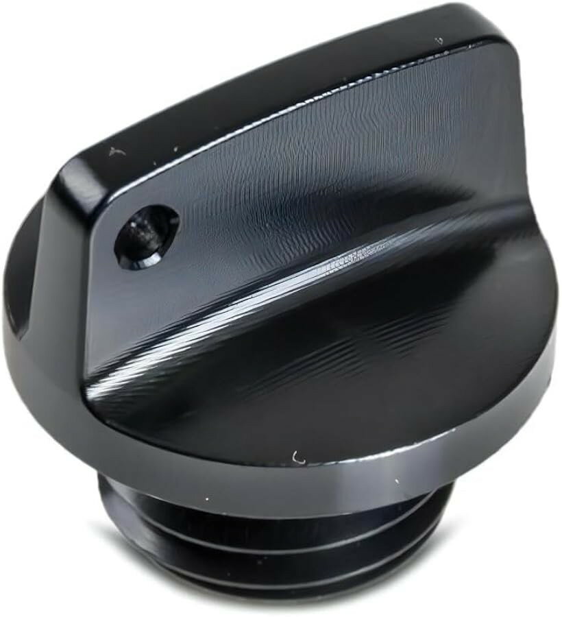 オイルフィラーキャップ オイルキャップ 汎用 アルミ M20x2.5 オートバイ 蓋 エンジンオイルキャップ カスタム 交換 ブラック (ブラック)