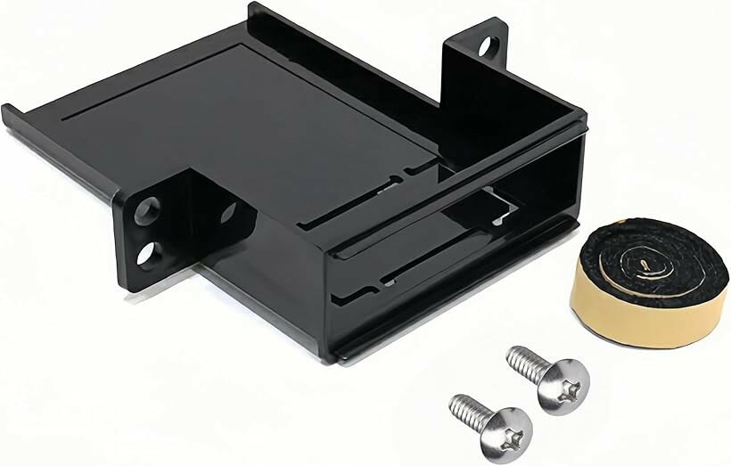 スズキ車用 ETCブラケット ETC対応取り付け基台 対応車種 MRワゴ H23.01～H28.03、アルト H21.12～H26.12、アルト/アルトワークス H30.12～R03.12、クロスビー (ブラック, スズキ車用/ABS製)