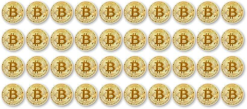ビットコイン Bitcoin 暗号通貨 ゴルフマーカー 40枚