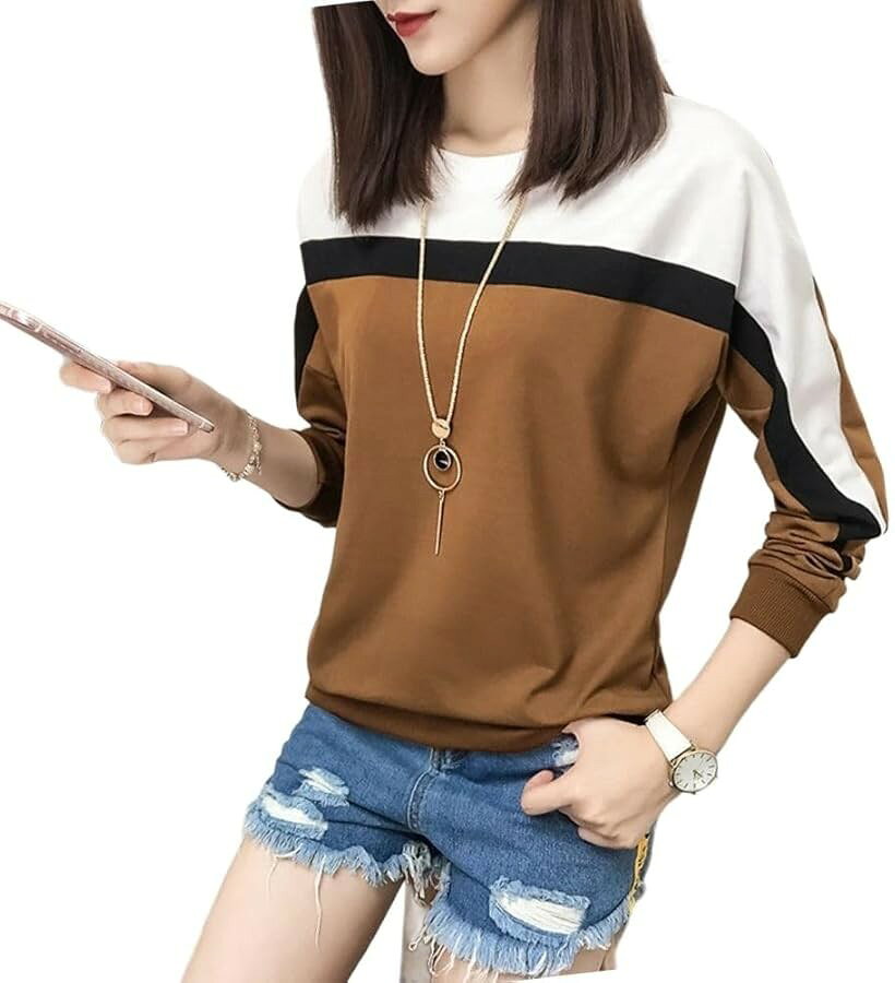 バリエーションコード : 2b9ctqhqpl商品コード2b9ctg2h3x商品名トレーナー レディース 秋 冬 春 ゆったり 薄手 トップス カットソー ロンT ドロップショルダー トライカラーブランドOJUMAHカラーブラウンサイズ等M「デザイン」着回し力抜群の、大人可愛いトライカラー（3色）トップスです。上部はホワイトカラーで顔映りが良く、肌を綺麗に見せる効果があります。ドロップショルダーで抜け感を出し、今っぽコーデの完成です。「生地感」張りのある生地で、着用するだけで上品な印象を与えます。ポリエステル素材なので、動きやすく軽い生地感です。速乾性や通気性にも優れています。薄手の生地で、秋冬から春先まで長くご着用頂けます。1枚で着るのはもちろん、シャツの上に重ね着したレイヤードコーデもオススメ。 細身のパンツ合わせですっきりと、ワイドパンツ合わせでゆったりと、スカートにも合うコンパクトな丈感で色々な着こなしが叶いますノンストレスな着用感でルームウェアにもピッタリ。楽ちんだけどオシャレ見えする、可愛い部屋着として1枚持っておくと重宝すること間違いなし。デイリーから休日のお出掛けまで、幅広く対応できる一枚です。「カラー」ブラウン、グリーン、グレーの3色　「サイズ展開」M～XLの3サイズ ［着丈/バスト/肩幅］ M:56/92/38 L:57/98/39 XL:58/104/40※ 他ネットショップでも併売しているため、ご注文後に在庫切れとなる場合があります。予めご了承ください。※ 品薄または希少等の理由により、参考価格よりも高い価格で販売されている場合があります。ご注文の際には必ず販売価格をご確認ください。※ 沖縄県、離島または一部地域の場合、別途送料の負担をお願いする場合があります。予めご了承ください。※ お使いのモニタにより写真の色が実際の商品の色と異なる場合や、イメージに差異が生じることがあります。予めご了承ください。※ 商品の詳細（カラー・数量・サイズ 等）については、ページ内の商品説明をご確認のうえ、ご注文ください。※ モバイル版・スマホ版ページでは、お使いの端末によっては一部の情報が表示されないことがあります。すべての記載情報をご確認するには、PC版ページをご覧ください。