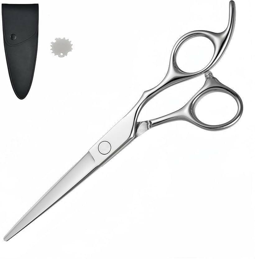 7inch カットシザー ヘアカット 前髪カット カットハサミ 散髪はさみ 痛くない 髪...