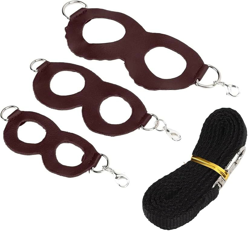 おでかけ用 モモンガ ハーネス 3サイズ リード フクロモモンガ 小動物 ハムスター 爬虫類 安全 トレーニング (ブラウン)