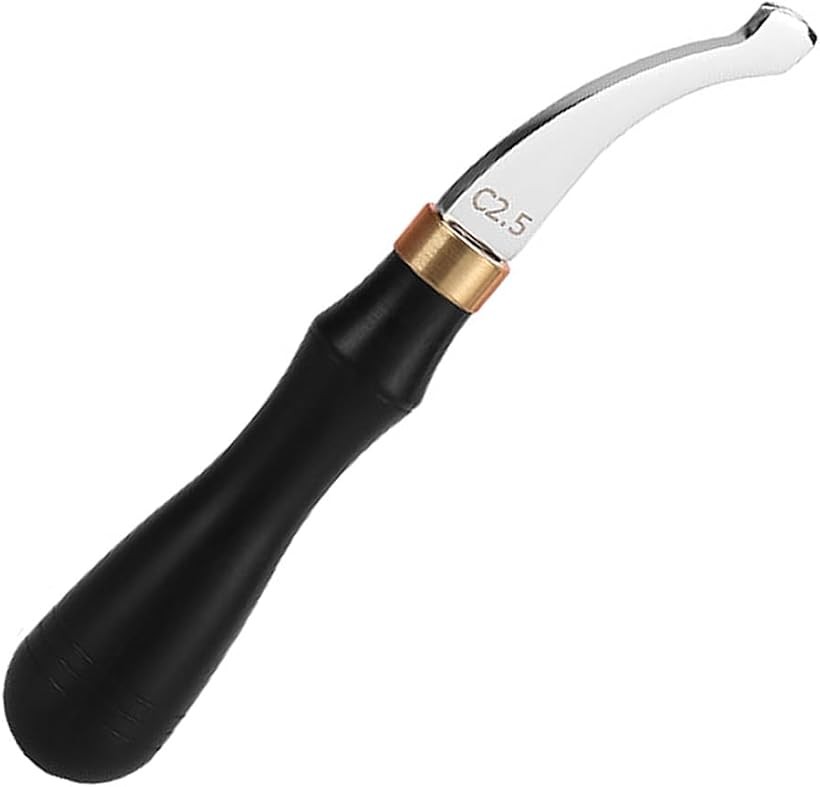 玉捻 フチ捻 レザークラフト 黒檀 引き 革 工具 飾り コバ処理 (2.5mm)