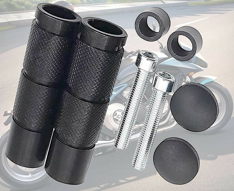 バリエーションコード : 2b9pw55vr5商品コード2b9pwi0c5w商品名互換品 バイク ステップバー フットペグ ペダル リアタンデム バイクステップ 左右2個セット M8ブランドTradeWindカラーブラックサイズ等100x25mm愛車のバイクステップをスタイリッシュにかカッコよく個性が光るステップバ－にアップグレード出来る。汎用バイク用のストレート型ステップバ－、ペダルバー、フットペグですシンプルなデザインでどんなバイクにも合わせやすい。汎用性の高いネジ規格M8を採用しておりサイズが合えば、HONDA（ホンダ）、KAWASAKI（カワサキ）、YAMAHA（ヤマハ）、SUZUKI（スズキ）、ハーレーダビッドソンなど様々なメーカーのオートバイの純正フットレスト・ペダルを交換出来ますレース仕様のバックステップや二人乗り用のタンデムステップとしてもお使い頂けます、CNC機械加工されたアルミ製のため、耐久性と軽量性にも優れています表面を滑りにくいローレット加工しておりますので、靴底をしっかりと支えます、雨の日でもしっかりグリップし、快適なツーリングをサポートします「材質」高強度アルミニウム合金（CNC機械加工）表面ローレット加工「サイズ」90x25mm（取り外し可能な黒エンドキャップを付けると100mm）「重量」2本で235g「取付ボルト」ネジ規格 M8 80mm「カラー」ブラック、シルバー、レッド ＊車種によっては加工が必要な場合がございます、取り付けに不安のある方は、専門の業者等にて取付けされることをお薦め致します※ 他ネットショップでも併売しているため、ご注文後に在庫切れとなる場合があります。予めご了承ください。※ 品薄または希少等の理由により、参考価格よりも高い価格で販売されている場合があります。ご注文の際には必ず販売価格をご確認ください。※ 沖縄県、離島または一部地域の場合、別途送料の負担をお願いする場合があります。予めご了承ください。※ お使いのモニタにより写真の色が実際の商品の色と異なる場合や、イメージに差異が生じることがあります。予めご了承ください。※ 商品の詳細（カラー・数量・サイズ 等）については、ページ内の商品説明をご確認のうえ、ご注文ください。※ モバイル版・スマホ版ページでは、お使いの端末によっては一部の情報が表示されないことがあります。すべての記載情報をご確認するには、PC版ページをご覧ください。