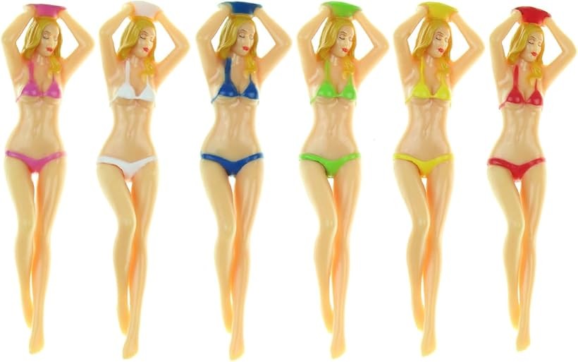 ゴルフボール ティー キャディ レディー セクシー コンペ景品 面白グッズ ゴルフ用品 ギフト プレゼント (ビキニティー6)