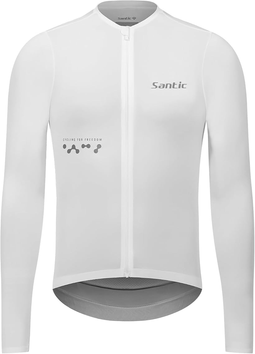 バリエーションコード : 2b9nyjuh38商品コード2b9nywdirl商品名サイクルジャージ メンズ 長袖 春夏 ロードバイク サイクリングウェア 自転車 UVカット 吸汗速乾 軽量 男女兼用ブランドSantic(サンティック)カラーホワイトサイズ等LUPF50+ UVカット: 強力な日差しから肌を保護し、春夏の気温に最適で、快適なライドをサポートします。適応温度：20-28℃。ご注意：ゆったりとした着心地をお好みの方は、1～2サイズ大きめをご選択ください。吸汗速乾機能: 汗を素早く吸収・蒸発させ、快適な着用感を実現します。高弾性＆軽量設計: 軽量で伸縮性のある素材が動きをサポートし、疲れにくいライドを提供します。柔らかく快適な着心地: 肌に優しい素材で、長時間の着用でもストレスを感じません。男女兼用デザイン: シンプルでスタイリッシュなデザインが男女問わず人気です。※ 他ネットショップでも併売しているため、ご注文後に在庫切れとなる場合があります。予めご了承ください。※ 品薄または希少等の理由により、参考価格よりも高い価格で販売されている場合があります。ご注文の際には必ず販売価格をご確認ください。※ 沖縄県、離島または一部地域の場合、別途送料の負担をお願いする場合があります。予めご了承ください。※ お使いのモニタにより写真の色が実際の商品の色と異なる場合や、イメージに差異が生じることがあります。予めご了承ください。※ 商品の詳細（カラー・数量・サイズ 等）については、ページ内の商品説明をご確認のうえ、ご注文ください。※ モバイル版・スマホ版ページでは、お使いの端末によっては一部の情報が表示されないことがあります。すべての記載情報をご確認するには、PC版ページをご覧ください。商品名：2025 サイクルジャージ メンズ 長袖 春夏 ロードバイク サイクリングウェア色：グレー、ホワイト、ベージュ、ピンクサイズ：M、L、XL、XXL、XXXL春夏のライドに最適な最新モデルのサイクルジャージです。強力なUPF50+ UVカット機能を搭載し、日差しから肌をしっかり保護。長時間のライドでも快適に過ごせるよう、吸汗速乾機能と高弾性軽量素材を採用しています。春夏の気温（20-28℃）に最適で、ロードバイクやサイクリングはもちろん、アウトドアやスポーツにも幅広くご利用いただけます。最新テクノロジーを詰め込んだこのジャージで、快適で爽やかなライドを楽しみましょう。
