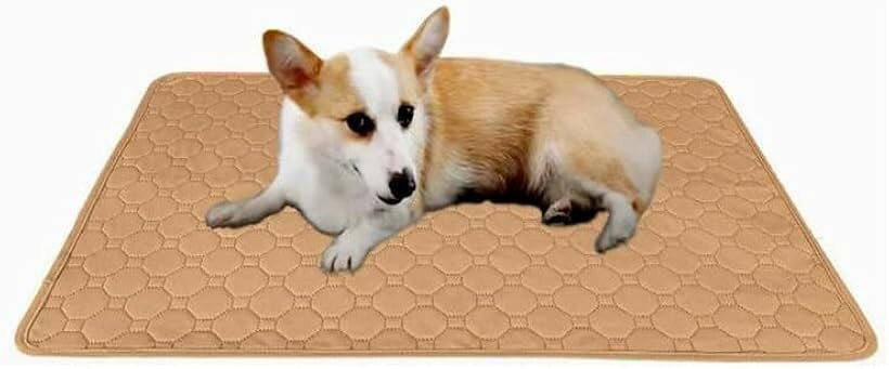 洗える ペットシーツ 犬 おしっこマット おしっこシート 大判 ペット用 速乾 介護 (ベージュ, 150x90cm 1枚)