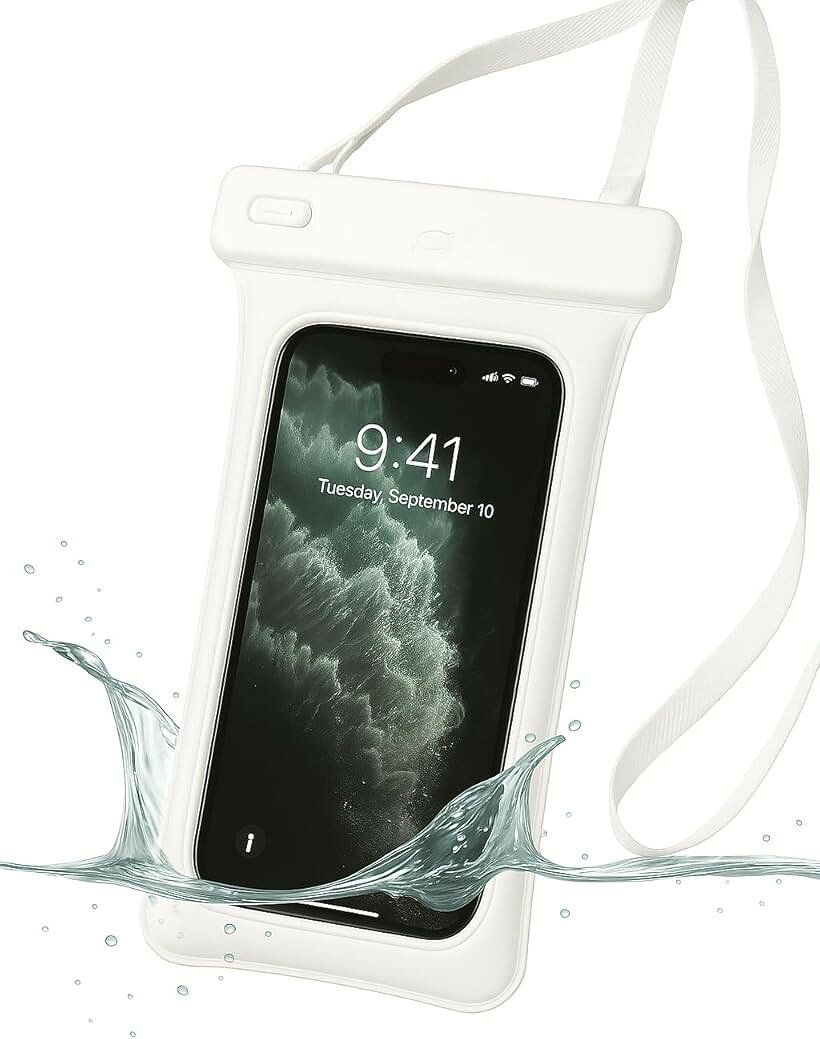 バリエーションコード : 2bu6116w1v商品コード2bu611ps01商品名防水ケース スマホ用 IPX8 認定防水 浮く設計 360°保護 携帯ケース アイホン タッチ可 顔認証 気密性 水中撮影 お風呂 海水浴 水泳 雨の日 透明ブランドaerixカラーホワイトサイズ等iPhoneProMaxまで対応「IPX8認証・高気密設計・一体型フィルム」 ・国際防水規格「IPX8」認定取得で、水中使用にも対応 ・お風呂・海・プール・雨天など幅広いシーンで使用可能 ・フィルム一体型構造で水の侵入をしっかりブロック ・ナノ熱圧技術により縁が滑らかで、手を傷つけにくい設計「高感度タッチ対応・PVC素材採用」 ・高品質PVC素材で柔軟性と耐久性を両立 ・防塵・防カビ加工で長期間清潔に使える ・スマホのタッチ・スワイプ・スクロールもスムーズ ・調理中やシャワー中でも快適にスマホ操作が可能 ＊指紋認証は反応しにくいため、顔認証やパスコードをご利用ください「水中撮影対応・Face ID/通話OK」 ・高透過率フィルムで画面がクリアに見える ・写真・動画撮影や動画視聴、音楽再生も快適 ・Face ID顔認証、音声通話、操作にも対応 ＊水中撮影時は物理ボタン（音量ボタン）をご使用ください「ロック装置付き・ストラップで落下防止」 ・気密性の高いロック機構でしっかり防水 ・耐衝撃ABSフック付きのネックストラップ付属 ・両手が空くためアウトドアや旅行時に便利 ＊使用前にはロック音の確認・防水テストを行ってください「多機種対応・貴重品収納にも便利」 ・4～7インチのスマホに対応 ・対応機種：iPhone 16/15/14/13/12/11/X/8/SE3、Galaxy S23/S22/S10、Pixel、Xperia、HUAWEIなど ・カード・現金・鍵・パスポートなども収納可能 ・海・プール・温泉・登山・野外フェス・雨の日の通勤など幅広く活躍※ 他ネットショップでも併売しているため、ご注文後に在庫切れとなる場合があります。予めご了承ください。※ 品薄または希少等の理由により、参考価格よりも高い価格で販売されている場合があります。ご注文の際には必ず販売価格をご確認ください。※ 沖縄県、離島または一部地域の場合、別途送料の負担をお願いする場合があります。予めご了承ください。※ お使いのモニタにより写真の色が実際の商品の色と異なる場合や、イメージに差異が生じることがあります。予めご了承ください。※ 商品の詳細（カラー・数量・サイズ 等）については、ページ内の商品説明をご確認のうえ、ご注文ください。※ モバイル版・スマホ版ページでは、お使いの端末によっては一部の情報が表示されないことがあります。すべての記載情報をご確認するには、PC版ページをご覧ください。