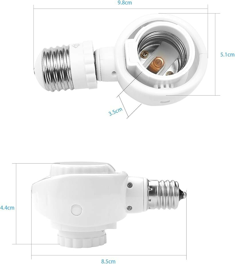くみあわせがたE26＞E26 E17＞E17変換ソケット 可動 角度の可変式ソケット LED電球...