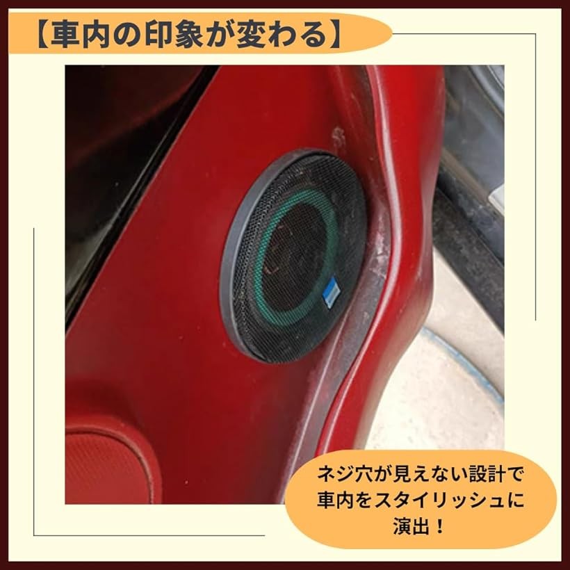 【楽天ランキング1位入賞】スピーカー グリルカバー スピーカーカバー メッシュ 汎用 ブラック (ブラック, 直径16.5cm) mlinestore-10232627 エムラインストア サンプル画像3