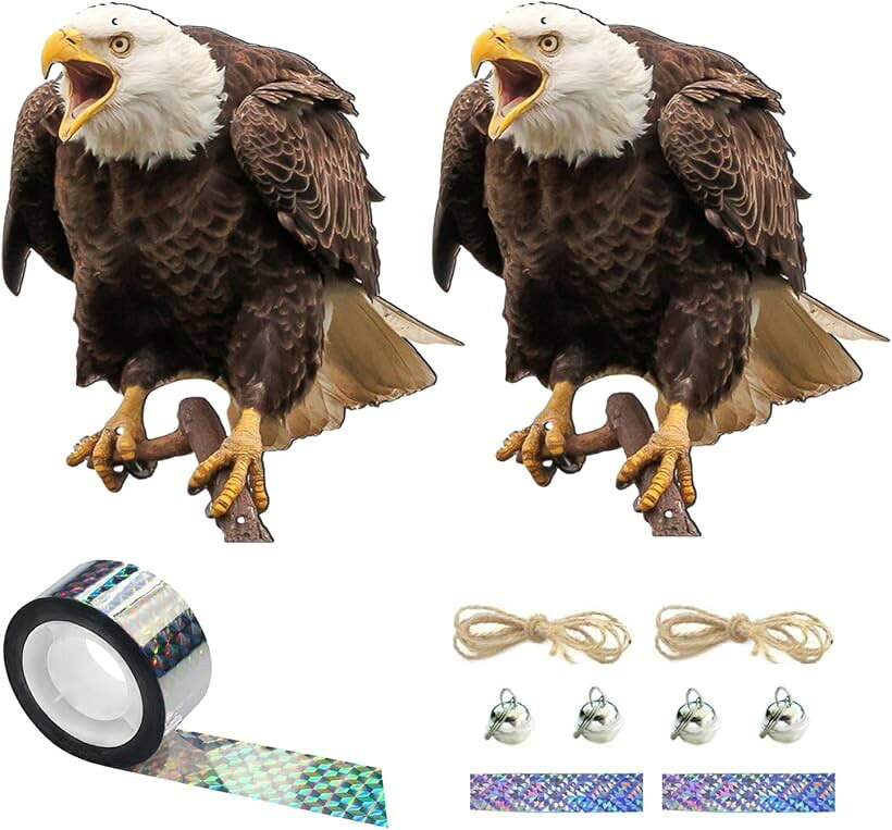バリエーションコード : 2buunk2lop商品コード2buuok2xsj商品名鳥よけ 鳥除け 鳩よけ グッズ カラス ハト撃退用 吊り下げ式 ベランダ 庭 畑用 ミミズク フクロウ型 タカ型 防鳥装置ブランドMeilleur Choixカラータカ(2) 2枚「ミミズク(フクロウ)型」と「タカ型」の防鳥装置※ 他ネットショップでも併売しているため、ご注文後に在庫切れとなる場合があります。予めご了承ください。※ 品薄または希少等の理由により、参考価格よりも高い価格で販売されている場合があります。ご注文の際には必ず販売価格をご確認ください。※ 沖縄県、離島または一部地域の場合、別途送料の負担をお願いする場合があります。予めご了承ください。※ お使いのモニタにより写真の色が実際の商品の色と異なる場合や、イメージに差異が生じることがあります。予めご了承ください。※ 商品の詳細（カラー・数量・サイズ 等）については、ページ内の商品説明をご確認のうえ、ご注文ください。※ モバイル版・スマホ版ページでは、お使いの端末によっては一部の情報が表示されないことがあります。すべての記載情報をご確認するには、PC版ページをご覧ください。庭やベランダ、畑を荒らす鳥たちの対策に最適な「ミミズク(フクロウ)型」と「タカ型」の防鳥装置です。本物そっくりの見た目で、カラスやハト、スズメなどの害鳥を効果的に威嚇します。鳥たちの天敵である「ミミズク(フクロウ)」と「タカ」の姿を再現することで、自然な方法で鳥を遠ざけることができます。吊り下げ式なので、設置場所を自由に選べ、マンションのベランダや庭、菜園、ゴミ置き場など、様々な場所で活用できます。鳥害に悩まされている場所に設置するだけで、鳥たちを寄せ付けにくくする効果が期待できます。耐久性のある素材を使用しているため、屋外での長期使用にも適しています。設置も簡単で、すぐに使い始めることができます。大切な場所を鳥害から守るための実用的な防鳥グッズです。また、付属のキラキラテープを併せて設置することで、更に防鳥の期待ができます。