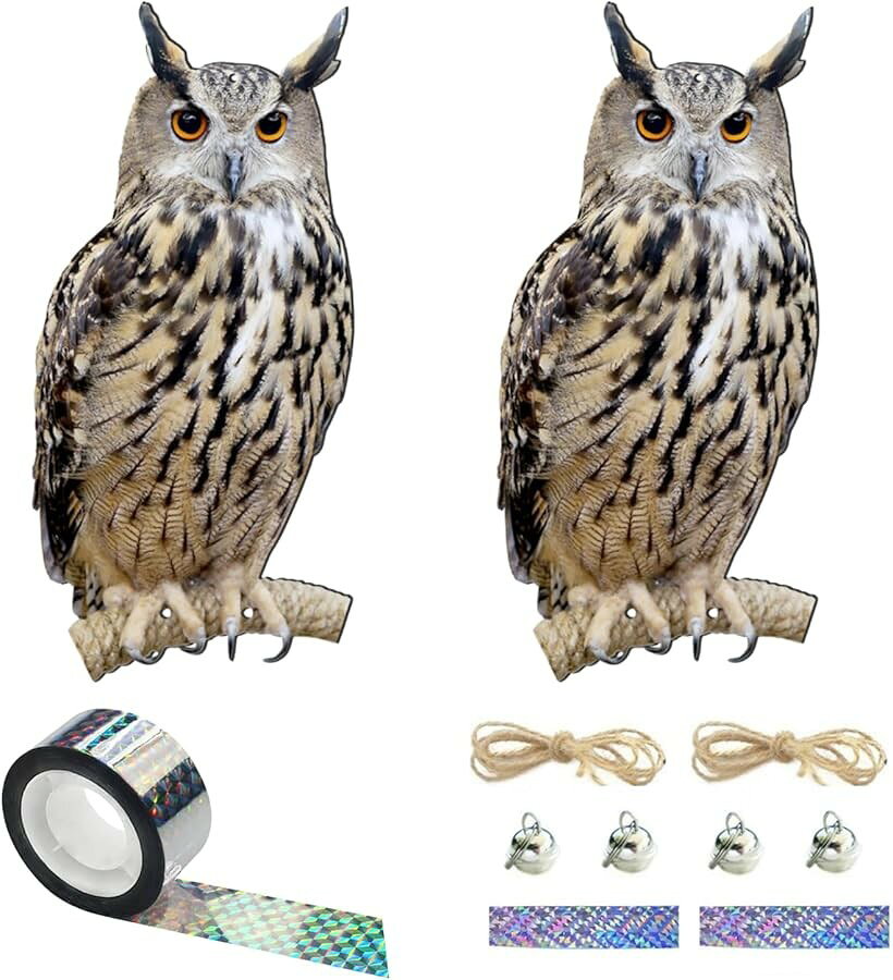 バリエーションコード : 2buunk2lop商品コード2buuokd2rf商品名鳥よけ 鳥除け 鳩よけ グッズ カラス ハト撃退用 吊り下げ式 ベランダ 庭 畑用 ミミズク フクロウ型 タカ型 防鳥装置ブランドMeilleur Choixカラーミミズク(フクロウ)(1) 2枚「ミミズク(フクロウ)型」と「タカ型」の防鳥装置※ 他ネットショップでも併売しているため、ご注文後に在庫切れとなる場合があります。予めご了承ください。※ 品薄または希少等の理由により、参考価格よりも高い価格で販売されている場合があります。ご注文の際には必ず販売価格をご確認ください。※ 沖縄県、離島または一部地域の場合、別途送料の負担をお願いする場合があります。予めご了承ください。※ お使いのモニタにより写真の色が実際の商品の色と異なる場合や、イメージに差異が生じることがあります。予めご了承ください。※ 商品の詳細（カラー・数量・サイズ 等）については、ページ内の商品説明をご確認のうえ、ご注文ください。※ モバイル版・スマホ版ページでは、お使いの端末によっては一部の情報が表示されないことがあります。すべての記載情報をご確認するには、PC版ページをご覧ください。庭やベランダ、畑を荒らす鳥たちの対策に最適な「ミミズク(フクロウ)型」と「タカ型」の防鳥装置です。本物そっくりの見た目で、カラスやハト、スズメなどの害鳥を効果的に威嚇します。鳥たちの天敵である「ミミズク(フクロウ)」と「タカ」の姿を再現することで、自然な方法で鳥を遠ざけることができます。吊り下げ式なので、設置場所を自由に選べ、マンションのベランダや庭、菜園、ゴミ置き場など、様々な場所で活用できます。鳥害に悩まされている場所に設置するだけで、鳥たちを寄せ付けにくくする効果が期待できます。耐久性のある素材を使用しているため、屋外での長期使用にも適しています。設置も簡単で、すぐに使い始めることができます。大切な場所を鳥害から守るための実用的な防鳥グッズです。また、付属のキラキラテープを併せて設置することで、更に防鳥の期待ができます。