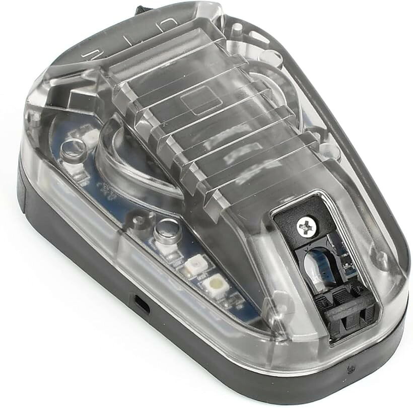 サバゲーヘルメットライト HEL-STAR6 GEN3 シグナルライト IR機能 LED ミリタリー ...