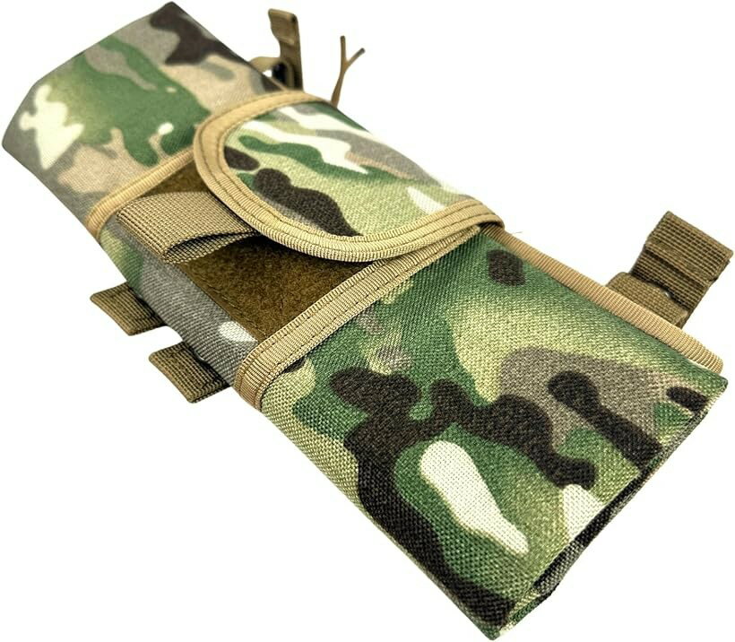 ダンプポーチ ロールアップ式 MOLLE ベルト 両方対応 ミリタリー サバゲー ファーストライン (迷彩)