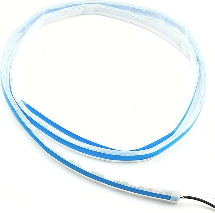 車用 フロント LEDテープライト 防水 側面発光 1.5M ホワイト DC12V ウエルカム機...