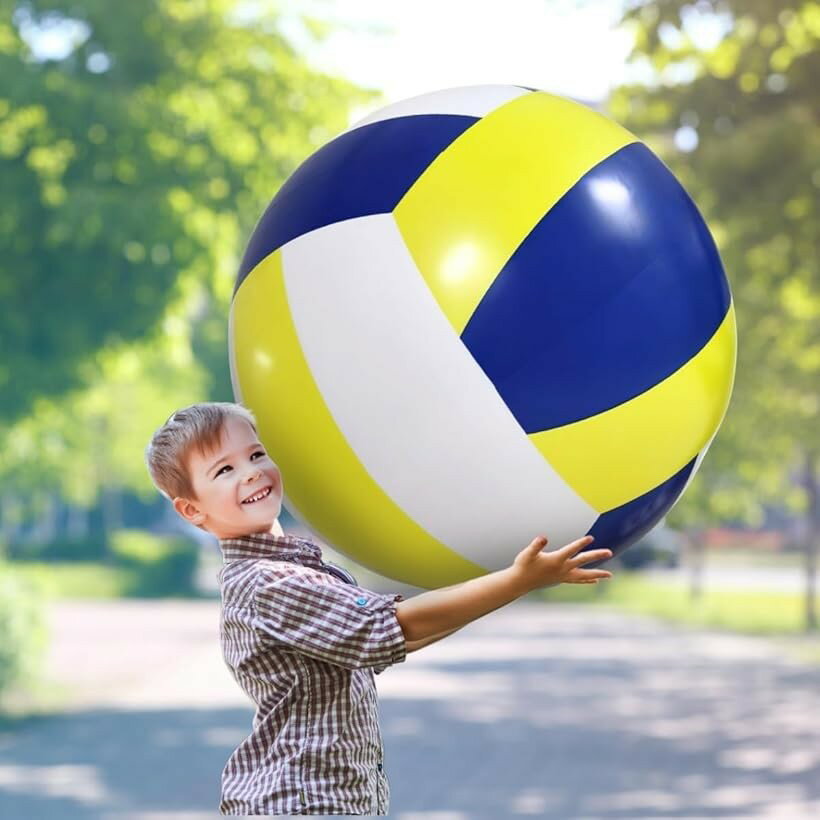 ビーチボール 巨大 バレーボール 大きい 大玉 ジャンボ マリンスポーツ 水遊び (ブ...