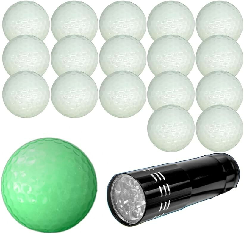 バリエーションコード : 2b9cjg9jdg商品コード2buvx26v89商品名光る ゴルフボール 練習 蛍光 蓄光 長時間 発光 ナイター LEDライト付きブランドSALUDABLEカラーホワイトサイズ等18個セット「理想的なギフト」輝くゴルフボールで特別な思い出をプレゼント 暗闇で美しく輝くゴルフボールは、父親、友人、ビジネスパートナーへのギフトに最適です。誕生日、父の日、感謝祭、新築祝い、クリスマスなど、特別な日にぴったり。光るボールがゴルフプレイを華やかに演出し、贈り物として忘れられない思い出を提供します。趣味を持つ方へのプレゼントとして、実用性と驚きを兼ね備えた選択です。「本物のゴルフボールと同等の性能」正確なショットを可能に 重さとサイズが正規規格に基づいた設計で、通常のゴルフボールと同様のパフォーマンスを発揮。独自の凹面表面構造が空気抵抗を減少させ、より長い飛距離と正確なショットを可能にします。暗闇でも昼間と同じレベルのプレイを楽しめるため、ナイトゴルフや早朝の練習に最適。上級者から初心者まで満足できる、性能と実用性を兼ね備えた高品質な蛍光ゴルフボールです。「プレミアム素材」耐久性と弾力性を両立した安心のゴム製 発光ボールは内部にLEDがなく、低圧縮コアと柔らかいウレタンスキンを使用した高性能なボールなので、通常のゴルフボールのような自然な打感を実現します。強いスイングにも耐える頑丈な設計で、長期間にわたり快適に使用可能。屋内外を問わず、練習用としても最適で、初心者からプロまで満足いただける品質です。「暗闇で光る」ナイトゴルフを楽しく視覚的に魅力的な体験へ このゴルフボールは日光やUVライトで蓄光し、暗闇で鮮やかに輝きます。ボールの視認性が非常に高く、暗い場所でも簡単に見つけられるため、スムーズなプレイが可能です。失くしにくい設計で、ボール探しの時間を短縮できるのが大きなメリット。さらに、付属のミニLEDライトを使えば、発光を強化し長時間楽しめます。「長時間の輝き」暗闇でも長く楽しめる このゴルフボールは効率的な蓄光技術を採用し、プレイ前に明るい場所や日光の下で充電するだけで、暗闇でも長時間にわたり輝きを保ちます。「商品仕様」蛍光ボール：サイズ・約42.7mm、重さ・約46g、ミニLEDライト：カラー・BLACK、サイズ・約8.5cmx2.8cm「選べるセット内容」蛍光ボールx6個、LEDライトx1個/蛍光ボールx12個、LEDライトx1個/蛍光ボールx18個、LEDライトx1個＊対象年齢6歳以上※ 他ネットショップでも併売しているため、ご注文後に在庫切れとなる場合があります。予めご了承ください。※ 品薄または希少等の理由により、参考価格よりも高い価格で販売されている場合があります。ご注文の際には必ず販売価格をご確認ください。※ 沖縄県、離島または一部地域の場合、別途送料の負担をお願いする場合があります。予めご了承ください。※ お使いのモニタにより写真の色が実際の商品の色と異なる場合や、イメージに差異が生じることがあります。予めご了承ください。※ 商品の詳細（カラー・数量・サイズ 等）については、ページ内の商品説明をご確認のうえ、ご注文ください。※ モバイル版・スマホ版ページでは、お使いの端末によっては一部の情報が表示されないことがあります。すべての記載情報をご確認するには、PC版ページをご覧ください。