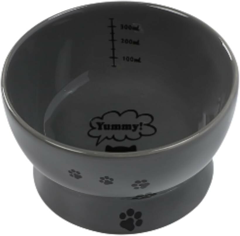 猫 水飲み皿 脚付き ペット 食器 ご飯皿 陶器 食べやすい 飲みやすい 吐き戻し防止...