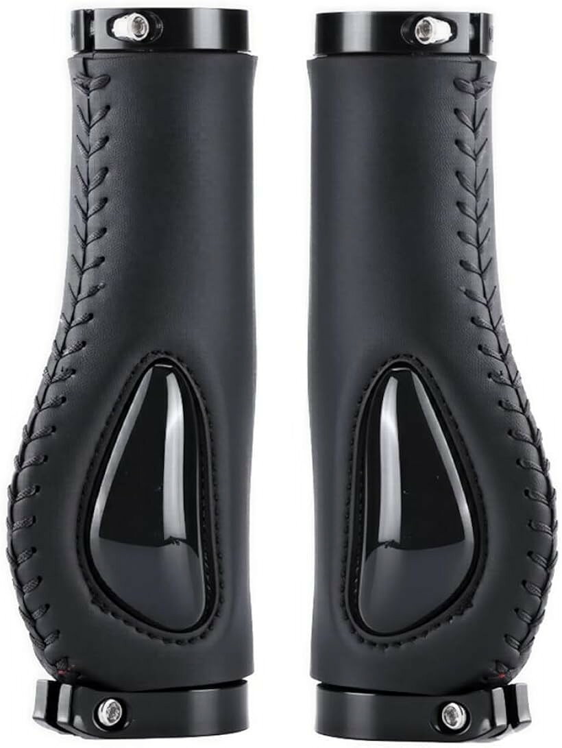 自転車 グリップ ハンドル エルゴグリップ 交換 握りやすい クロスバイク 滑り止め...