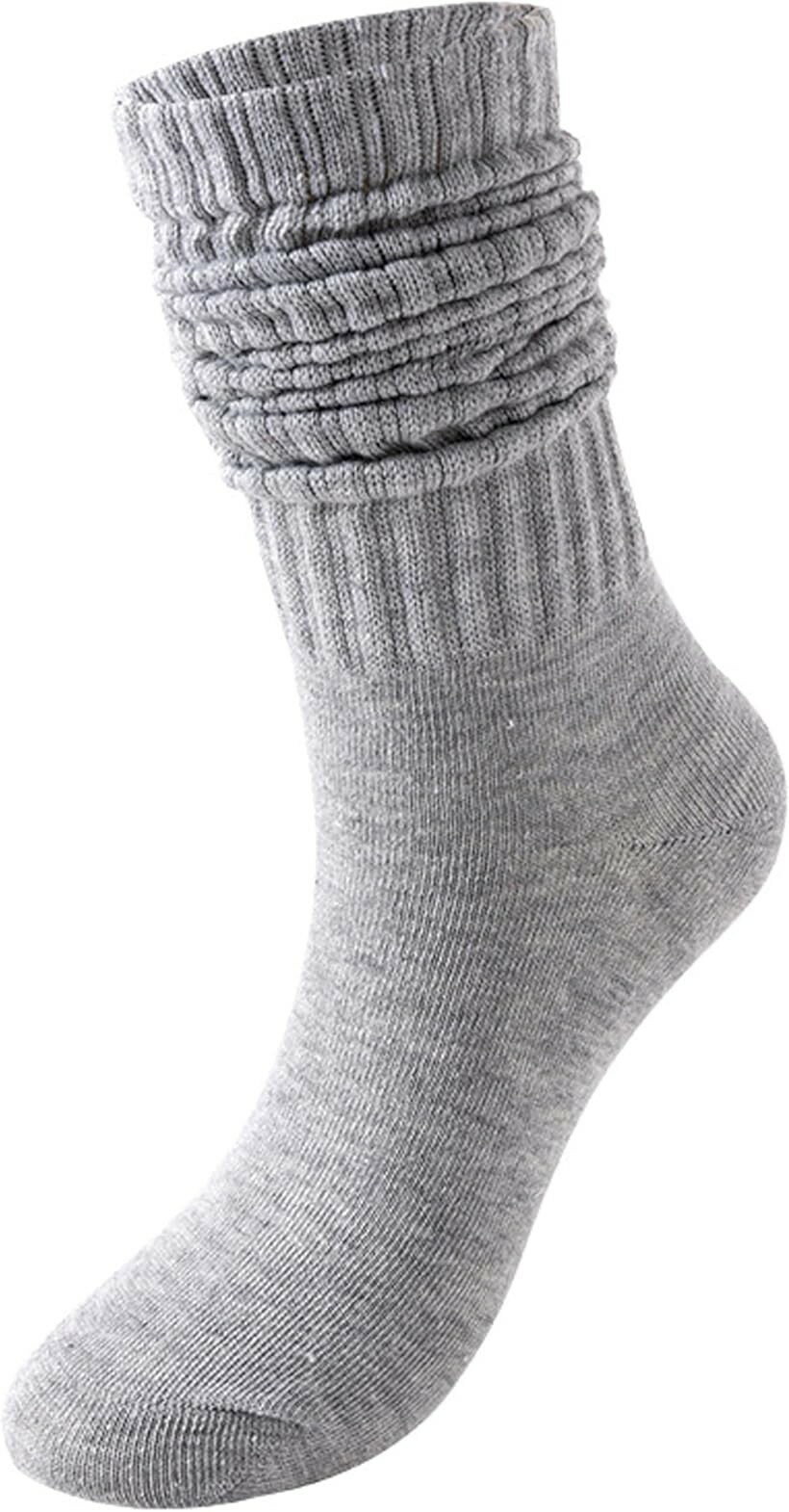スラウチ ソックス 23-25cm カラー コーデ ハイソックス レディース ルーズソック...