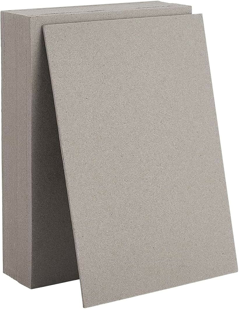 30枚セット 17.8x12.7cm チップボードシート 厚さ1.5mm 59PT ブックバインディング...