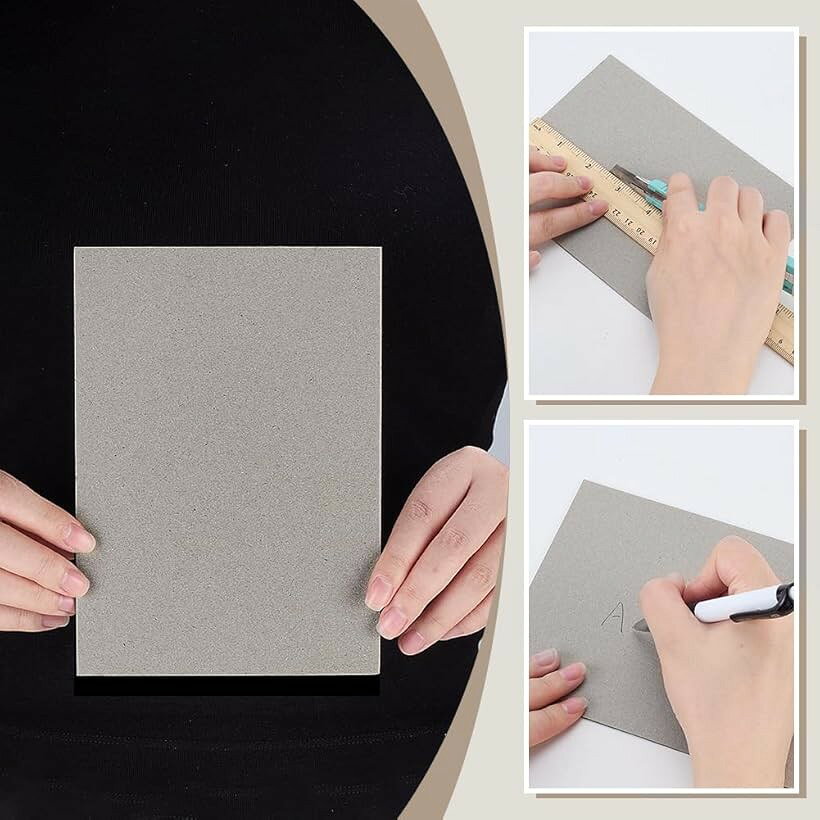 30枚セット 17.8x12.7cm チップボードシート 厚さ1.5mm 59PT ブックバインディング...