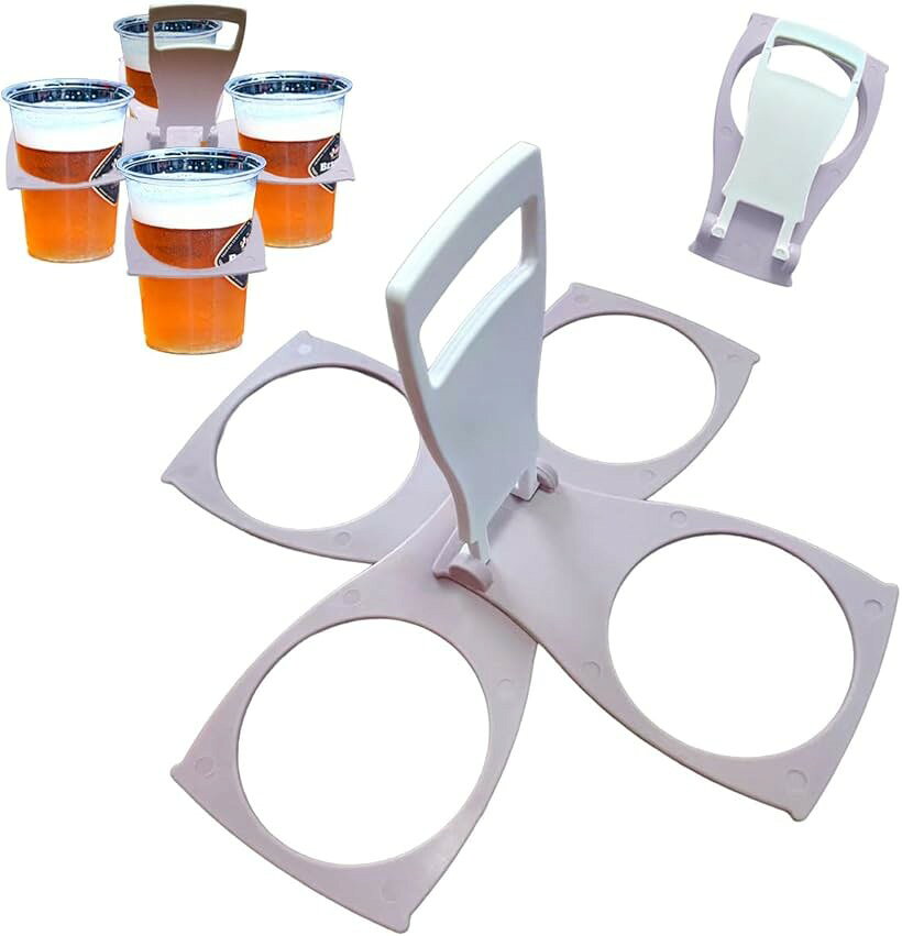 バリエーションコード : 2bupiljjrj商品コード2bupic6nw2商品名カップホルダー 紙コップ ドリンクホルダー 持ち歩き 折りたたみ 野球観戦 4本ブランドSALUDABLEカラーパープルスモーク「一度にまとめて運べる時短設計」 複数のドリンクを一度に運べる折りたたみ式カップホルダーです。紙コップや缶、ペットボトルを最大4つまで安定して持ち運べるため、ドリンクの往復回数を減らして効率よく配膳できます。家族でのスポーツ観戦や野外イベント、ホームパーティーなど、大人数が集まるシーンで大活躍。利便性と実用性を兼ね備えたアイテムです。「アウトドア・観戦・イベントに最適」 レジャーやBBQ、野球やサッカー観戦など、両手がふさがりやすいアウトドア環境にも最適。吊り下げ式のデザインでバランスを保ちやすく、移動中の揺れにも強い設計です。人混みや階段でも安定した持ち運びを実現し、ドリンクをこぼしにくいのが特徴。仲間との時間をスムーズに楽しむための頼れるパートナーです。「折りたたみ携帯＆省スペース収納」 使わない時は折りたたんでコンパクトに収納できる携帯性が魅力です。バッグの隙間やアウトドアケースにも楽々収納でき、持ち運びの負担になりません。軽量ながら耐久性にも優れ、日常でもレジャーでも長く使える設計。使用時はスライドするだけで素早く展開でき、必要なときにすぐ取り出せるスマートな持ち物として重宝します。「対応力の高いユニバーサルデザイン」 一般的なドリンクに幅広く対応し、缶・紙コップ・プラスチックをしっかりホールド。持ち手部分は握りやすく、手の小さな方でも扱いやすい仕様です。自宅・職場・学校イベントでも使いやすく、配膳用、片付け用どちらの用途でも活躍。日常とアウトドアをつなぐツールとして1つあるだけで便利さが大きく変わります。「選べる4色展開＆おしゃれな存在感」 ブラック・ブルー・オレンジ・パープルスモークの4色から選べる単品販売。用途や好みに合わせてコーディネートでき、スタイリッシュに持ち歩けます。清潔感があり、アウトドアギアや観戦グッズとの相性も抜群。汚れた際は水拭きで簡単にお手入れできるので、いつでも衛生的に使用できます。「商品仕様」サイズ：約25cmx25cm、素材：プラスチック、重さ：108g、耐荷重：約2kg※ 他ネットショップでも併売しているため、ご注文後に在庫切れとなる場合があります。予めご了承ください。※ 品薄または希少等の理由により、参考価格よりも高い価格で販売されている場合があります。ご注文の際には必ず販売価格をご確認ください。※ 沖縄県、離島または一部地域の場合、別途送料の負担をお願いする場合があります。予めご了承ください。※ お使いのモニタにより写真の色が実際の商品の色と異なる場合や、イメージに差異が生じることがあります。予めご了承ください。※ 商品の詳細（カラー・数量・サイズ 等）については、ページ内の商品説明をご確認のうえ、ご注文ください。※ モバイル版・スマホ版ページでは、お使いの端末によっては一部の情報が表示されないことがあります。すべての記載情報をご確認するには、PC版ページをご覧ください。