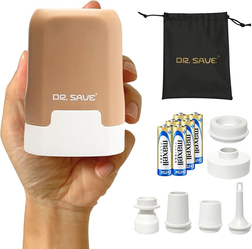 DR.SAVE 乾電池式圧縮エアポンプ MAGIC 旅行 寝具 アウトドア 2in1で空気抜き・入...