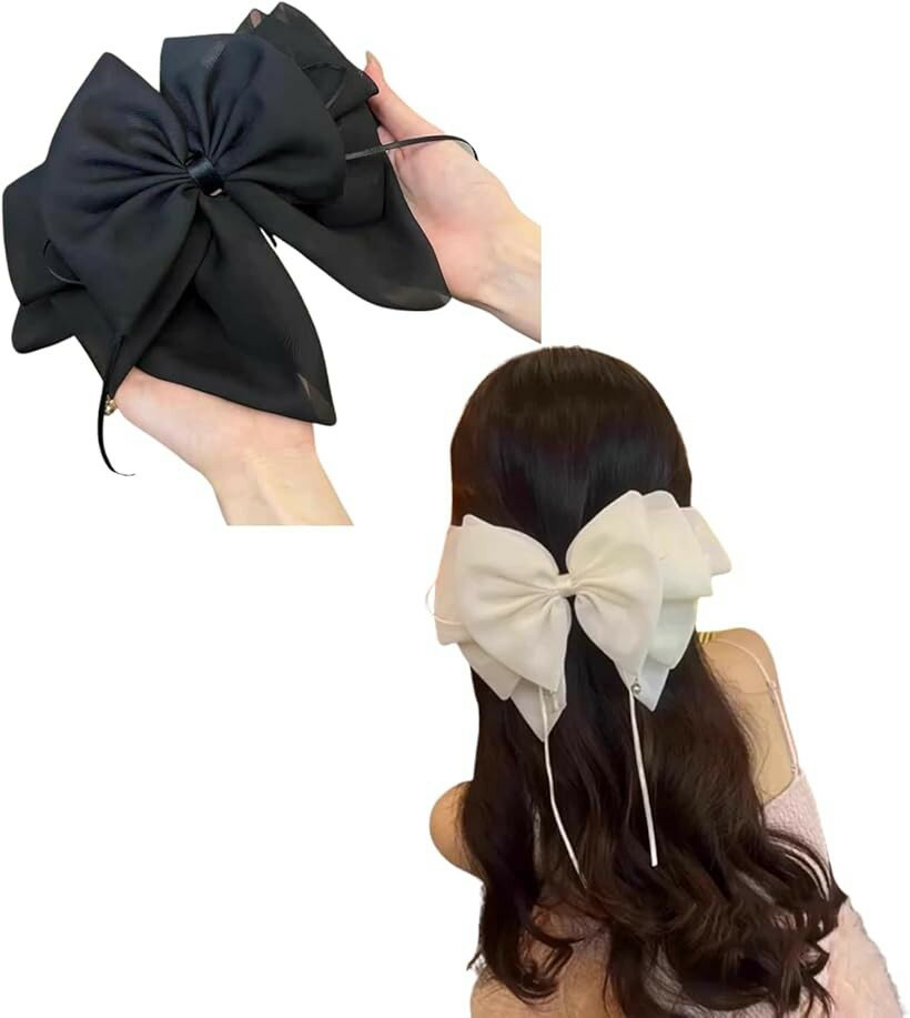 楽天市場】リボンヘアクリップ2個セットの通販