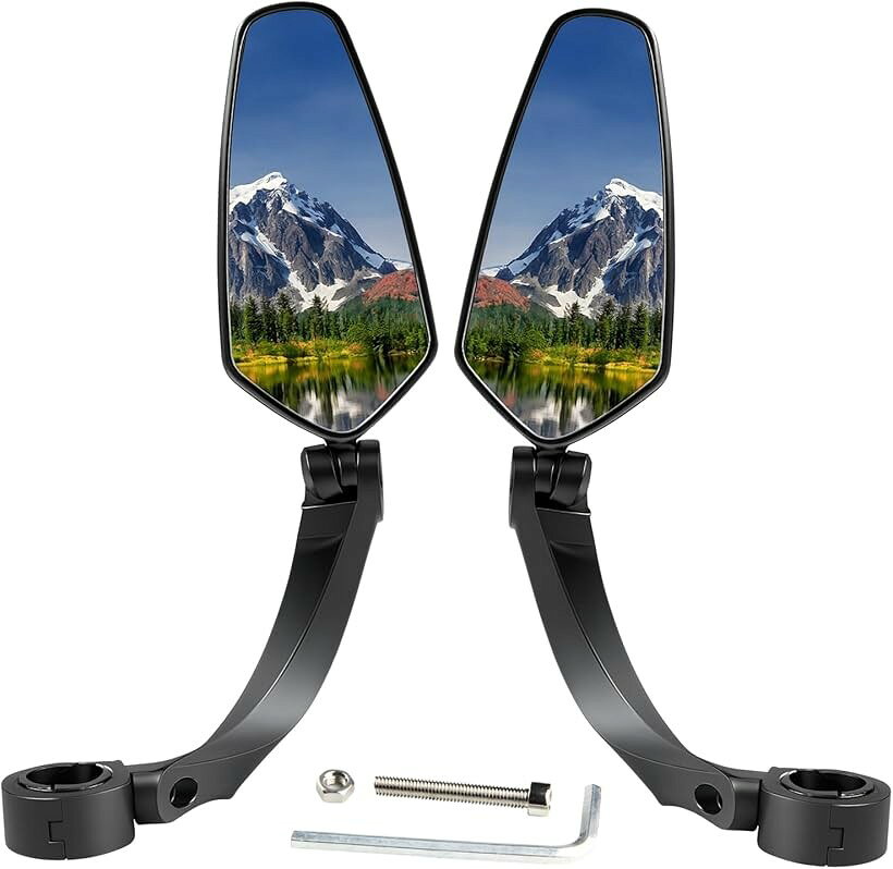 バリエーションコード : 2brhcw4s94商品コード2brhcqgjl5商品名自転車 ミラー 平面 360度調整 ハンドルバー用 バックミラー 取付簡単 割れにくい アクリル製 軽量ブランドドナリーカラーブラックサイズ等左右セット「視界が変わる、走りが変わる」 ドナリーの自転車ミラーは、平面鏡による歪みのない映像で、後方の車や歩行者との距離を正確に把握できます。ブレない防振構造としっかり固定できるクランプ設計により、走行中でも安定した視認性を実現しました。広角で広視野のバックビューを確保し、通勤や通学、夜間走行時にも快適に使える設計です。クロスバイクやロードバイク、電動アシスト自転車にも対応し、軽快車やママチャリにも取り付けが可能です。「取付3ステップ」 取付簡単な22.2mmハンドルバー対応設計で、初めての方でも短時間で固定できます。ブラケット付きのクランプとフレキシブルなアームにより、角度調整や方向調整がスムーズ。360度調整に対応しており、ライダーの姿勢や視線に合わせて最適な位置に設定できます。左用・右用・左右セットから選べ、自転車の形状や走行スタイルに合わせた取付が可能です。「割れにくく、軽く、美しく」 ミラー部分には軽量なアクリル素材を採用し、強化プラスチックのミラーフレームで耐久性を高めました。ガラスのような鏡面仕上げで、明るく見やすい反射を実現。割れない素材のため、万一の転倒時にも安心感があり、長く使用できます。鏡面は四角形デザインで広角な視界を提供し、車道でも歩道でも後方確認がスムーズです。「機能美が生む、洗練されたスタイル」 機能だけでなく、デザイン面でもおしゃれでかっこいい印象を演出します。ブラックを基調としたスタイリッシュな仕上げは、クロスバイクやロードバイクに自然にマッチ。ミラー付きのアーム構造がシルエットを引き締め、サイクルミラーとしての存在感を高めています。左右セットのバランスも美しく、見た目にも完成度の高い仕上がりです。「大切な人を守るために」 子供乗せや子ども乗せ用の自転車にも最適で、後ろの視界を確保しながら安全な走行をサポートします。ガタつかない固定構造で、走行中も安定した視界を維持。通勤、買い物、送り迎えなど、日常のあらゆるシーンで信頼できるバイクミラーです。おすすめの左右セットで、前を見ながら後方の状況をしっかりと把握できます。※ 他ネットショップでも併売しているため、ご注文後に在庫切れとなる場合があります。予めご了承ください。※ 品薄または希少等の理由により、参考価格よりも高い価格で販売されている場合があります。ご注文の際には必ず販売価格をご確認ください。※ 沖縄県、離島または一部地域の場合、別途送料の負担をお願いする場合があります。予めご了承ください。※ お使いのモニタにより写真の色が実際の商品の色と異なる場合や、イメージに差異が生じることがあります。予めご了承ください。※ 商品の詳細（カラー・数量・サイズ 等）については、ページ内の商品説明をご確認のうえ、ご注文ください。※ モバイル版・スマホ版ページでは、お使いの端末によっては一部の情報が表示されないことがあります。すべての記載情報をご確認するには、PC版ページをご覧ください。