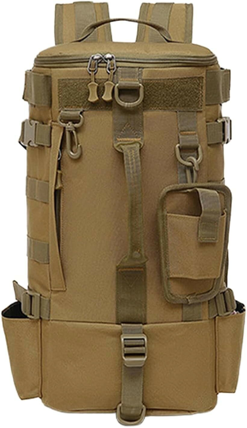 バリエーションコード : 2buw86t8sl商品コード2brhkd21qv商品名釣りバッグ 釣りリュックアウトドアタクティカルキャンプロッドホルダー付き 竿3本収納 4WAYブランドThujopsisカラーカーキロッド3本を固定できる専用ベルト付き 面ファスナー式の固定ベルトで、釣り竿を3本までしっかり保持。移動中も両手が空いて安全に歩行でき、竿先の破損リスクを軽減します。4Way仕様で多彩な使い方 リュック、縦型手提げ、横型手提げ、ボストンバッグとして使える4Wayデザイン。ショルダーストラップは背面に収納でき、釣りだけでなく旅行や防災用にも最適です。大容量28Lで1泊2日も対応 最大約28リットルの収納力。着替え、防寒具、洗面用品、弁当や飲料、タックルケースまでまとめて持ち運べるため、釣り遠征やキャンプ、旅行バッグとしても活躍します。高撥水加工生地＆防滴ファスナー 表面は撥水加工を施した生地を採用。開口部は防滴性の高い双方向ファスナーで、突然の雨や波しぶきから荷物をしっかり守ります。疲れにくい快適設計 S字ショルダーベルトと厚めのスポンジパッドで肩の負担を軽減。さらにウエストベルトで荷重を分散し、長時間の釣行や移動も快適にサポートします。耐久性を高めたタフな構造 底面には滑り止め付きラバー素材を採用し、地面との摩耗に強い設計。頑丈なバックルとハンドルで、ハードな使用にも耐えられる安心の耐久性です。便利な収納ポケット＆整理力 プライヤーや工具を収められる専用ポケット、スマホや財布を入れられるサイドジップポケット付き。荷物の迷子を防ぎ、必要なものを素早く取り出せます。※ 他ネットショップでも併売しているため、ご注文後に在庫切れとなる場合があります。予めご了承ください。※ 品薄または希少等の理由により、参考価格よりも高い価格で販売されている場合があります。ご注文の際には必ず販売価格をご確認ください。※ 沖縄県、離島または一部地域の場合、別途送料の負担をお願いする場合があります。予めご了承ください。※ お使いのモニタにより写真の色が実際の商品の色と異なる場合や、イメージに差異が生じることがあります。予めご了承ください。※ 商品の詳細（カラー・数量・サイズ 等）については、ページ内の商品説明をご確認のうえ、ご注文ください。※ モバイル版・スマホ版ページでは、お使いの端末によっては一部の情報が表示されないことがあります。すべての記載情報をご確認するには、PC版ページをご覧ください。「両手フリーで安全に移動」 釣行時に困るのは、ロッドやタモで両手がふさがること。本製品は ロッド3本をしっかり固定できる面ファスナーベルト を搭載。両手が空くことで、防波堤や磯場も安全に移動できます。電車釣行や徒歩での移動にも最適な釣りバッグです。「4Way仕様で多用途に活躍」 リュック・縦型手提げ・横型手提げ・ボストンバッグの 4通りの使い方 に対応。ショルダーストラップは背面ポケットに収納でき、街や旅行でもスッキリした見た目に。釣り用だけでなく、アウトドア・旅行・防災用の非常持ち出し袋としても使える多機能バッグです。「1泊2日分も収納可能な大容量28L」 最大容量は約28リットル。着替え、防寒具、洗面道具、食料、ルアーケース、飲料まで 1泊2日の荷物をまとめて収納 できます。釣り遠征やキャンプ、旅行バッグとしても便利。外部ストラップを使えば折りたたみチェアや玉網も固定できます。「濡れ・汚れに強い撥水仕様」 表面は 高撥水加工生地、開口部には 防滴性のある双方向ファスナー を採用。突然の雨や波しぶきから荷物を守ります。スマホや財布を収納できるサイドジップポケット付きで、貴重品も安心。「疲れにくい快適設計」 長時間の釣行や移動を考えた S字ショルダー＋厚めスポンジパッド＋ウエストベルト で荷重を分散。肩や腰への負担を軽減し、翌日に疲れを残しません。背面は通気性のあるメッシュ素材で快適に使用可能。「耐久性のあるタフ設計」 底部には 滑り止め付きラバー素材 を採用し、地面の擦れや汚れに強い仕様。頑丈なハンドルやバックルでハードな使用にも耐えられます。内装は明るめのカラーで中身が見やすく、道具の取り出しもスムーズ。「幅広いシーンで活躍」 釣りバッグとしてはもちろん、キャンプ・登山などのアウトドアや、旅行、防災用の非常持ち出しバッグとしてもマルチに活躍。1つで何役もこなせるため、コスパの高いリュックを探している方におすすめです。