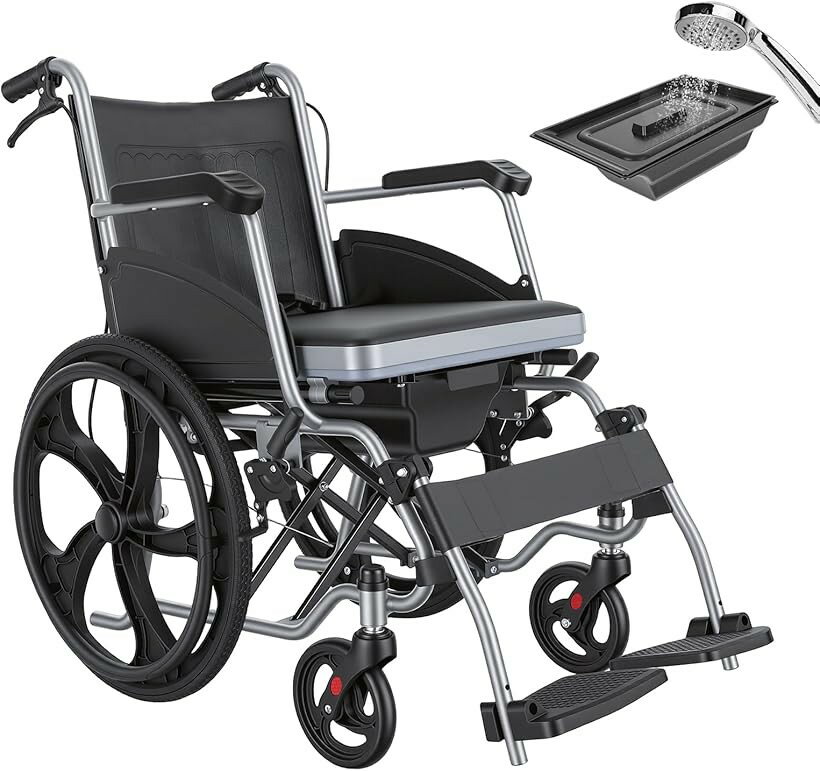 商品コード2brhl8j54y商品名車椅子 3in1入浴用車椅子 防水シャワー浴室用車椅子 便器付き 自走式車椅子 U型座面 フットペダル高さ調節 折りたたみ式 組立簡単 アルミ合金製ブランドHAIBOOカラーグレー「仕様」車体寸法：76x58x85CM；折り畳みサイズ：75x25x85CM；トイレの奥行き：15CM、座高：51cm。重量：14KG耐荷重：100Kg「シャワー対応＆防水設計」 シャワー対応のポータブルトイレ付き車椅子。防水・防臭素材を採用し、浴室でも安心して使用可能。U字型シートと密閉構造により、ニオイ漏れを防ぎ、常に清潔な状態を保てます。「引き出し式便器で介護負担軽減」 便器は横方向に引き出せる設計で、使用者を持ち上げる必要がなく、介助者の負担を大幅に軽減。取り外して簡単に洗浄でき、衛生的に使用できます。「3段階調節フットレスト＆快適設計」 フットレストは3段階で高さ調節可能。体格や姿勢に合わせて最適なポジションを確保し、長時間の使用でも脚への負担を軽減します。「U字型シートタイプ」 使用後はボックスを引き出して洗浄するだけで簡単にお手入れ可能。密閉構造により、嫌な臭い漏れをしっかり防ぎます。浴室や介護現場での使用を想定して開発されており、より快適で衛生的なバスタイムをサポートします。お手入れも簡単で、日常的に安心して使用できる設計です。「多機能＆安全設計で旅行にも便利」 背もたれ収納ポケット、安全ベルト、衣服巻き込み防止サイドパネルを搭載し、安全性と利便性を両立。移動用の車椅子としても、屋内のポータブルトイレとしても使える1台2役の多機能モデルで、旅行や介護施設でも便利です。※ 他ネットショップでも併売しているため、ご注文後に在庫切れとなる場合があります。予めご了承ください。※ 品薄または希少等の理由により、参考価格よりも高い価格で販売されている場合があります。ご注文の際には必ず販売価格をご確認ください。※ 沖縄県、離島または一部地域の場合、別途送料の負担をお願いする場合があります。予めご了承ください。※ お使いのモニタにより写真の色が実際の商品の色と異なる場合や、イメージに差異が生じることがあります。予めご了承ください。※ 商品の詳細（カラー・数量・サイズ 等）については、ページ内の商品説明をご確認のうえ、ご注文ください。※ モバイル版・スマホ版ページでは、お使いの端末によっては一部の情報が表示されないことがあります。すべての記載情報をご確認するには、PC版ページをご覧ください。HB-929TL