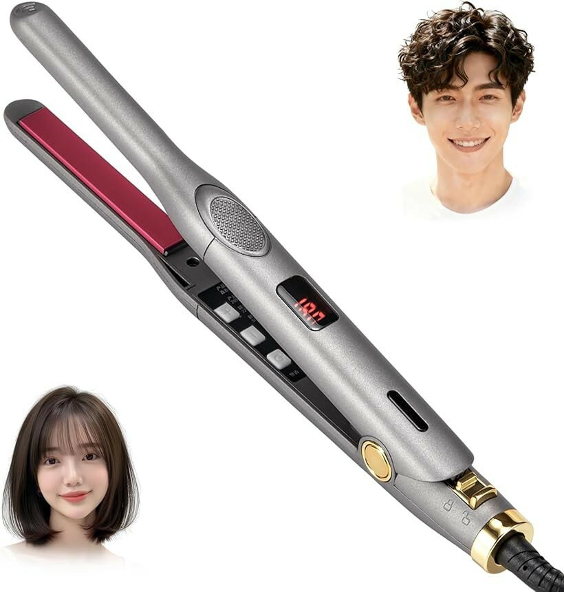 商品コード2bryh5wny0商品名ヘアアイロン メンズ 13mm カール＆ストレート 2WAY ストレートアイロン 細い 前髪用 12段階の120～230℃温度調整 LCD液晶 60分自動オフ やけど防止 収納ロック付き 2.5米360度回転コード 軽量ブランドQizheyibvoカラーグレー細プレートで細部まで造型：ヘアアイロン 細いが前髪やショートヘアの隅々までしっかりアレンジ。ストレートヘアアイロン内巻き・外巻きも思いのまま、ボブや男性のスタイリングにも最適です。髪質に合わせた温度調整：メンズ ヘアアイロン120℃～230℃の12段階で髪に優しい温度を選べます。LCD画面で設定が一目瞭然。ヘアアイロン 前髪自分にぴったりの温度でダメージを抑えながらスタイリング。2.5m回転コード＆収納ロック：ヘアアイロン ストレート360°回転コードで動きやすく、ヘアアイロン 持ち運び収納ロック付きでコンパクトにまとまります。外出先での使用や収納も便利です。安全設計で使いやすく：ヘアアイロン 2way60分自動オフ・30秒速熱で安心。PTC発熱で過熱を防止。ストレートアイロン 人気び滑りにくく熱くないハンドル設計で、やけどや誤操作を防ぎます。髪に優しい素材と構造：絹女 ストレートアイロンセラミックコートで熱ムラを軽減。ヘアあいろん ストレート3Dクッションプレートが髪の引っ張りを減らし、ダメージをケアします。※ 他ネットショップでも併売しているため、ご注文後に在庫切れとなる場合があります。予めご了承ください。※ 品薄または希少等の理由により、参考価格よりも高い価格で販売されている場合があります。ご注文の際には必ず販売価格をご確認ください。※ 沖縄県、離島または一部地域の場合、別途送料の負担をお願いする場合があります。予めご了承ください。※ お使いのモニタにより写真の色が実際の商品の色と異なる場合や、イメージに差異が生じることがあります。予めご了承ください。※ 商品の詳細（カラー・数量・サイズ 等）については、ページ内の商品説明をご確認のうえ、ご注文ください。※ モバイル版・スマホ版ページでは、お使いの端末によっては一部の情報が表示されないことがあります。すべての記載情報をご確認するには、PC版ページをご覧ください。13mmイウム ヘアアイロン：髪に優しい本格スタイリングすべてのスタイルに対応する、細部までこだわった設計当ヘアアイロン ノビー、13mmのスリムプレートを採用しており、従来のアイロンではアプローチが難しかった細かい部分まで、造型することが可能です。メンズヘアアイロンショートヘアの男性のスタイリング、女性の前髪のセット、ボブスタイルの内巻き（内扣）や外巻き（外扣） など、多様なヘアアレンジを一つのツールで実現します。ヘアアイロン ストレート 細いプレートは髪の毛を無理なく挟み、根元から毛先まで均一に熱を伝えるため、初心者の方でもプロのような仕上がりを手軽に叶えます。持ち運びヘアアイロン120℃から230℃まで、12の温度設定を用意しました。LCDデジタルディスプレイで設定温度を常に確認でき、細やかな温度コントロールが可能です。2way ヘアアイロン敏感な髪は低温で、しっかりとしたスタイリングには高温と、その日の髪の状態や理想のスタイルに応じて最適な温度を選択できます。前髪アイロンこれにより、不必要な高温によるダメージを軽減し、美しいツヤと手触りを保ちます。持ち運びヘアアイロン60分自動オフ機能搭載で、消し忘れの心配がありません。忙しい朝や、うっかりそのまま外出してしまった場合でも、安心です。さらに、わずか30秒での急速予熱によりアイロンストレート、時間を無駄にせずすぐにスタイリングを開始できます。ヘアアイロンおすすめPTC発熱技術が温度を安定させ、過度な温度上昇を自動で防止。アイロン 髪熱くなりすぎない滑り止め加工＆防烫ハンドルと、誤操作を防ぐ内蔵シリコンボタンが、日常使用における安全性を高めます。ヘアアイロン ショートヘア用プレート表面には高品質なセラミックコートを施しています。これにより、熱むらが少なく、髪の毛全体に均一に熱を行き渡らせることができ、部分的な高温ダメージから髪を守ります。さらに、ヘアアイロン コンパクト3Dクッションプレートが髪にかかる圧力を自動調整。髪が引っ張られる感覚を軽減し、切れ毛や抜け毛の原因となる物理的ストレスを軽減します。ヘアアイロン 絹女大切な髪質を守りながら、美しく造型することができます。イウム ヘアアイロン2.5メートルという長さと、絡まりにくい360°回転可能なコードにより、ストレートアイロン クレイツコンセントからの距離や体の向きを気にすることなく、自由に動きながらストレスなくスタイリングが行えます。ストレートあいろん 人気使用後は、付属の収納ロックでコードを簡単にまとめられるため、お手入れも収納も簡単。め旅行や出張先への持ち運びにも大変便利です。絹女ストレートアイロンは、スタイリングの「美しさ」と、髪と使用者への「安全性・優しさ」、そして日常の「利便性」をすべて追求して開発されました。プロ級の仕上がりと、家電製品としての安心を兼ね備えた、あなたの毎日の美容ライフを支える一台です。ヘアアイロン 人気理想のヘアスタイルと、健やかな髪質の両方を手に入れてください。