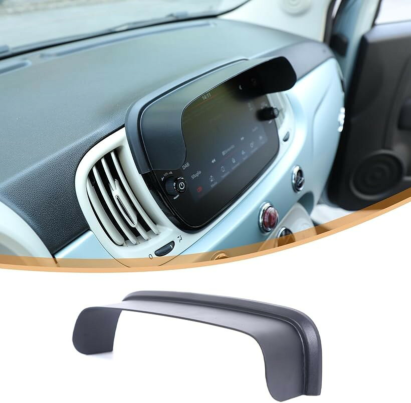 商品コード2br98huhqn商品名フィアット 500 2016年～現行に専用 ナビゲーションサンシェード 車 GPS ナビバイザー GPSナビバイザー カーナビ サンバイザー 車用GPSナビ GPSディスプレイベゼル 遮光カバー 日よけ 反射防止 視界良好 車用アクセサリー カー用品ブランドえつく「車種専用設計・高いフィット感」フィアット 500 2016年～現行専用設計のナビゲーションスクリーン遮光バイザーです。ナビ画面形状にぴったり沿う立体デザインで、純正内装のような自然な仕上がり。「直射日光・映り込みを効果的に軽減」強い日差しや逆光時の画面反射を抑え、ナビ表示や各種情報をクリアに確認可能です。昼間のドライブでも視認性が向上します。「耐熱・耐久性に優れたABS素材」高品質ABS樹脂を採用しております。夏場の高温環境でも変形しにくく、長期間安心して使用できます。「内装にマッチするデザイン・簡単取付」マットブラック仕上げは、タフで機能的なインテリアスタイルにシームレスに溶け込み、実用性とドレスアップを兼ね備えています。両面テープ固定式で、穴あけや加工は不要。短時間で取り付け可能で、純正パーツを傷つけません。「製品仕様」セット内容：ナビゲーションサンシェードx1。パッケージサイズ(約)：24cmx13.5cmx8cm、重量：133g。＊本製品は専用車種のみに適合しますので、ご購入前にお間違いがないようにご確認ください。※ 他ネットショップでも併売しているため、ご注文後に在庫切れとなる場合があります。予めご了承ください。※ 品薄または希少等の理由により、参考価格よりも高い価格で販売されている場合があります。ご注文の際には必ず販売価格をご確認ください。※ 沖縄県、離島または一部地域の場合、別途送料の負担をお願いする場合があります。予めご了承ください。※ お使いのモニタにより写真の色が実際の商品の色と異なる場合や、イメージに差異が生じることがあります。予めご了承ください。※ 商品の詳細（カラー・数量・サイズ 等）については、ページ内の商品説明をご確認のうえ、ご注文ください。※ モバイル版・スマホ版ページでは、お使いの端末によっては一部の情報が表示されないことがあります。すべての記載情報をご確認するには、PC版ページをご覧ください。フィアット 500 2016年～現行専用設計のナビゲーションスクリーン遮光バイザーです。直射日光による画面の映り込みや反射を効果的に抑え、走行中でもナビ表示をクリアに確認可能。耐熱性・耐久性に優れたABS素材を採用し、タフな使用環境でも安心してお使いいただけます。車内インテリアと調和する無骨なデザインで後付け感がなく、両面テープ固定による簡単取り付けも魅力です。