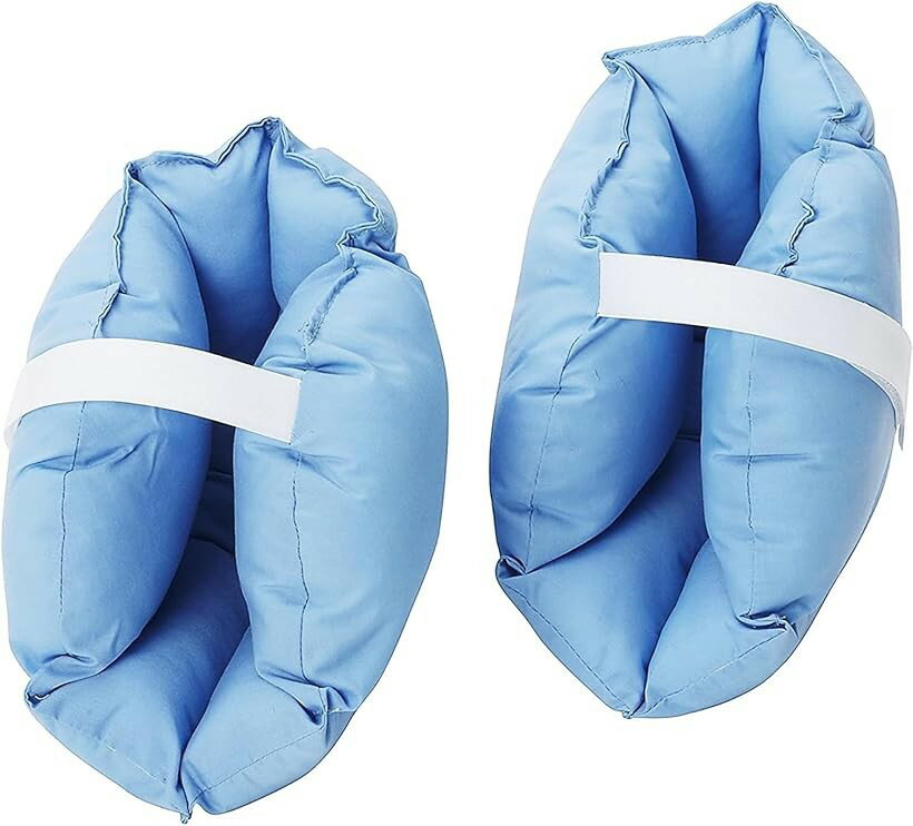 かかと クッション ひじ カカト サポーター 看護 介護 足枕 (ブルー, ブルー)
