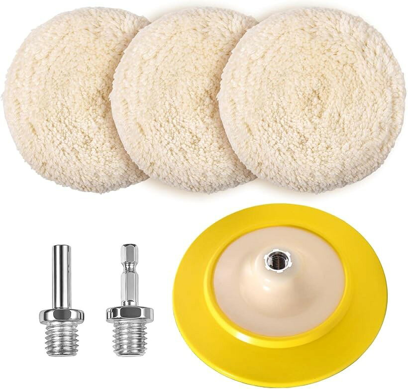 バリエーションコード : 2br06j4ujp商品コード2br06rkq43商品名3枚セット 7インチ 羊毛ポリッシングパッド M14ネジ対応バックプレート 六角/丸シャンクアダプター同梱 自動車/木材/大理石研磨用 DIYツールキットブランドSPEEDWOXカラー白「セット内容」このセットには、7インチのウールホイール3枚、M14ネジ付きフック式バックパッド1枚、M14ネジ付きヘキサゴンハンドル接続バー1本、およびM14ネジ付き円形ハンドル接続バー1本が含まれており、日常使用に十分な装備で、他のアクセサリーを購入する必要はありません。「材質」ウールホイルは純粋なウール製で、弾力性に優れ、天然素材であり、繊維が細かく柔らかく、研磨効率が高いです。このウールパッドは洗浄可能で、繰り返し使用できるため、コスト削減にもなり。「特長」発泡材パッドと比べて、ウールパッドは清掃速度が速く、汚れの除去効果もより優れています。一般的に、まずウール研磨パッドを使用し、最後に発泡材パッドを使用することをお勧めします。天然ウールの清掃効果は、ウール混紡やマイクロファイバー、発泡材よりも優れており、塗料表面の傷や酸化を除去する際に特に優れた性能を発揮します。ウール研磨パッドは跳ねたり移動したりせず、過剰な熱も発生せず、塗料を簡単に焼き付けることもありません。「使いやすさ」7インチのウールホイルは切断面積が広いため、ウール研磨パッドはより速い切断動作を実現し、摩擦熱や下向きの圧力を軽減するのに最適です。6角ハンドル接続バーと円形ハンドル接続バーを備えており、ほとんどの空気または電動研磨・研磨機に適合します。「幅広い用途」酸化塗料、深いひび割れ、色ムラの研磨、クリアコート層、ハードコーティング層、オレンジ皮状の模様、自動車や木製床の塗装跡やひび割れの除去に使用できます。また、自動車、オートバイ、トラック、船舶、眼鏡、木材、大理石など、さまざまな表面のディテール研磨にもご利用いただけます。※ 他ネットショップでも併売しているため、ご注文後に在庫切れとなる場合があります。予めご了承ください。※ 品薄または希少等の理由により、参考価格よりも高い価格で販売されている場合があります。ご注文の際には必ず販売価格をご確認ください。※ 沖縄県、離島または一部地域の場合、別途送料の負担をお願いする場合があります。予めご了承ください。※ お使いのモニタにより写真の色が実際の商品の色と異なる場合や、イメージに差異が生じることがあります。予めご了承ください。※ 商品の詳細（カラー・数量・サイズ 等）については、ページ内の商品説明をご確認のうえ、ご注文ください。※ モバイル版・スマホ版ページでは、お使いの端末によっては一部の情報が表示されないことがあります。すべての記載情報をご確認するには、PC版ページをご覧ください。