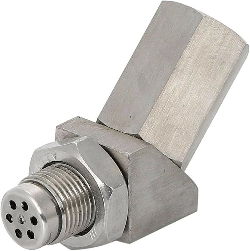 O2センサー アダプター 90度 45度 触媒劣化 警告灯 キャンセラー M18x1.5 ステンレス スペーサー 汎用 (45度)
