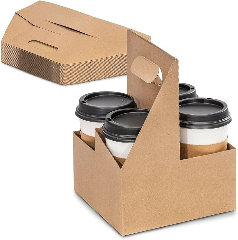 バリエーションコード : 2bru9h24t1商品コード2brujvokqq商品名ドリンクキャリア 4カップ 使い捨て 紙コップホルダー テイクアウトブランドActive Islandサイズ等25個［安定した同時運搬］ 4つのドリンクを一度に運べる専用設計 最大4杯のドリンクを安定的かつスマートに持ち運べる4カップ専用のドリンクキャリアです。カフェでのテイクアウトや、デリバリー業務、オフィスでのまとめ買いに最適な4穴タイプ。カップをしっかりと固定する設計により、移動中の揺れや傾きによる液漏れ・転倒を効果的に防ぎ、安定した運搬をサポートします。［利便性抜群］ 手に馴染むハンドル付きの使い捨てタイプ 持ちやすいハンドル（手提げ）付きで、片手で楽に移動できます。軽量で丈夫な使い捨て仕様のため、イベント、スポーツ観戦、ピクニック、BBQなどの屋外行事でも大活躍。衛生的で、使用後はそのまま廃棄できるため、後片付けの手間を大幅に軽減できる便利なアイテムです。［高品質な素材］ 耐久性に優れた厚手の紙コップホルダー 環境に優しく、強度の高い厚手のクラフト素材を採用した紙コップホルダーです。冷たい飲み物の結露や、熱いホットドリンクの重みでも底が抜けにくく、型崩れしにくいのが特徴。シンプルで清潔感のあるデザインは、提供するドリンクの見た目を引き立て、プロのサービス品質を演出します。［効率的な収納］ 組み立て簡単で場所を取らない省スペース設計 使用前はフラット（平ら）な状態で保管できるため、店舗のカウンター裏や倉庫の限られたスペースを有効活用できます。必要な時にサッと広げて組み立てるだけのクイック構造。忙しいピークタイムでもオペレーションを妨げず、スムーズな接客と梱包を可能にします。［選べるセット内容］ 25枚セット・50枚セットで展開中 用途や頻度に合わせて、「25枚セット」と「50枚セット」の2種類からお選びいただけます。少人数でのパーティーやレジャーには25枚、カフェやフードトラックなどの業務用、または大規模イベントには大容量の50枚がおすすめ。ニーズに合わせて無駄なく備蓄できるお得なセット販売です。※ 他ネットショップでも併売しているため、ご注文後に在庫切れとなる場合があります。予めご了承ください。※ 品薄または希少等の理由により、参考価格よりも高い価格で販売されている場合があります。ご注文の際には必ず販売価格をご確認ください。※ 沖縄県、離島または一部地域の場合、別途送料の負担をお願いする場合があります。予めご了承ください。※ お使いのモニタにより写真の色が実際の商品の色と異なる場合や、イメージに差異が生じることがあります。予めご了承ください。※ 商品の詳細（カラー・数量・サイズ 等）については、ページ内の商品説明をご確認のうえ、ご注文ください。※ モバイル版・スマホ版ページでは、お使いの端末によっては一部の情報が表示されないことがあります。すべての記載情報をご確認するには、PC版ページをご覧ください。