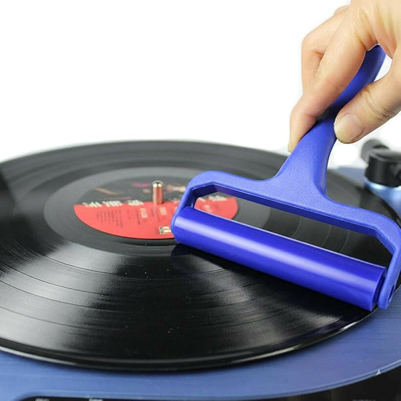 水洗いで粘着力復活 何度でも使える ころころ シリコン 粘着ローラー レコードクリーナー 液晶画面 静電気除去 掃除用具 CD DVD BluRay (L)