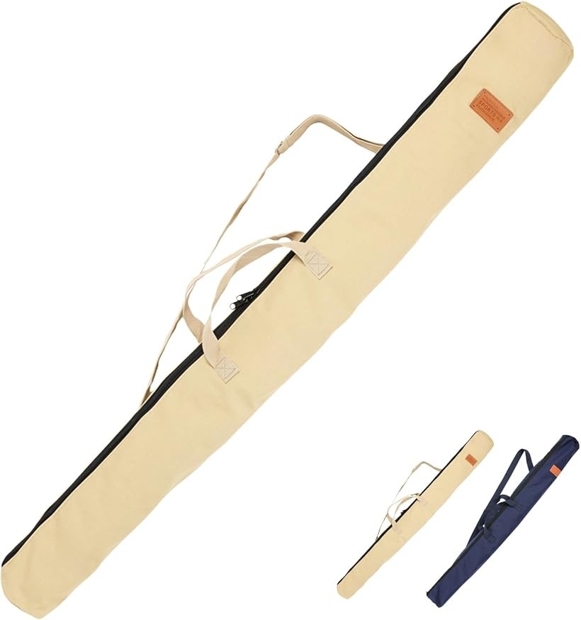 竹刀袋 ケース 剣道 木刀 剣袋 収納バッグ 防具 丈夫なキャンバス生地 130cm (ベージュ)