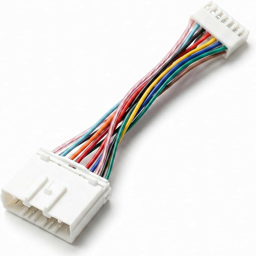 商品コード2brvgk68xx商品名トラック オーディオハーネス 14ピン から 18ピン 変換 カプラー コネクター 12V 24V ナビブランドアシメディ「製品仕様」 内容：変換オーディオハーネスx1 / 適合：旧オーディオ14ピン車両から新型18ピンオーディオへの接続 / 対応電圧：12V・24V対応 ＊24V車両に12V対応のナビやオーディオを取り付ける場合は、必ず別途DCDCコンバーター（デコデコ）等で12Vへ電圧変換を行ってください。「カプラーオンで簡単接続」 トラックの旧型14ピンコネクターを新型の18ピンコネクターに変換するための専用ハーネスです。面倒な配線加工をすることなく、ポン付けでスムーズに社外ナビやオーディオを取り付けることができます。「主要4大メーカーに対応」 日野（HINO）、三菱ふそう、いすゞ（ISUZU）、日産UDといった、国内主要トラックメーカーの旧型14ピン使用車に幅広く適合する汎用性の高いカプラーです。「最新機器へのアップグレードに」 以前主流だった14ピン仕様のトラックに、最近主流となっている18ピン採用のナビ、オーディオ、ラジオなどを手軽に導入・適合させるための必須アイテムです。「ご購入前の注意事項」 ＊必ず事前に実車のカプラー形状（14ピン）と、取り付けるオーディオ側のコネクター形状（18ピン）が適合するかをご確認ください。＊取付説明書は付属しておりません。作業は自己責任のもと行ってください。※ 他ネットショップでも併売しているため、ご注文後に在庫切れとなる場合があります。予めご了承ください。※ 品薄または希少等の理由により、参考価格よりも高い価格で販売されている場合があります。ご注文の際には必ず販売価格をご確認ください。※ 沖縄県、離島または一部地域の場合、別途送料の負担をお願いする場合があります。予めご了承ください。※ お使いのモニタにより写真の色が実際の商品の色と異なる場合や、イメージに差異が生じることがあります。予めご了承ください。※ 商品の詳細（カラー・数量・サイズ 等）については、ページ内の商品説明をご確認のうえ、ご注文ください。※ モバイル版・スマホ版ページでは、お使いの端末によっては一部の情報が表示されないことがあります。すべての記載情報をご確認するには、PC版ページをご覧ください。