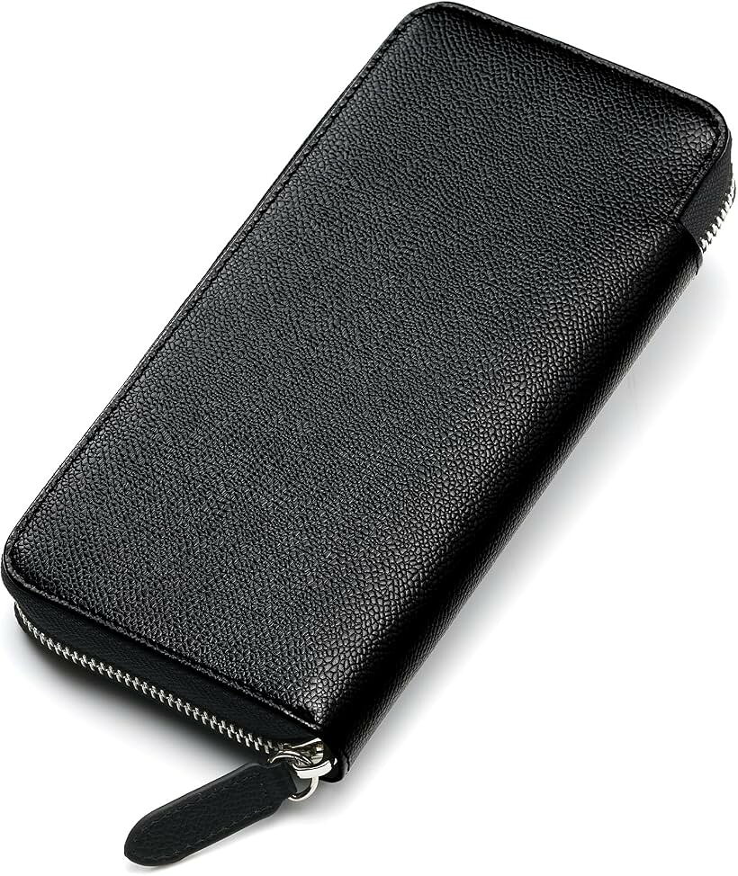 バリエーションコード : 2brflj9ndp商品コード2brfl43cli商品名財布 メンズ 長財布 姫路レザー日本製 ラウンドファスナー 本革 フランス製ファスナー 薄型 ギフトBOX プレゼントブランドaméliageカラーブラックサイズ等20cm x 10cm x 2.7cm時を重ねるほど美しい日本製本革の長財布: ハイブランドも御用達の最高級姫路レザーを使用。一般社団法人日本皮革産業連合会認定のレザーソムリエ監修の自信作です。時を越えて輝く傷に強いエンボス本革を採用しています。某有名ブランドが採用しているヴォーエプソン革と同等の本革のため、高級感があり、傷が目立ちにくいのが特徴です。使い込むほどにツヤや光沢感が増し、経年変化を楽しみながら長く愛用できます。ガバッと開いて中身が見やすい: カード、お札、小銭がしっかり入る余裕ある設計。どこに何が入っているか一目瞭然で、カードもお金も出し入れしやすいです。12のカードポケットでカードをすっきり管理。お札・チケットを分類できて整理上手。小銭入れはマチ付きで大きく開いてストレスフリーです。また、大容量ながら薄型なのも魅力な点。当社従来品に比べて厚みを3.4cmから2.7cmへ改良しました。持つだけでスタイリッシュにキマり、カバンにもスルッと収まります。フランス製のなめらかファスナー: 財布を開けるたび指先に伝わるなめらかさが、日常の小さな贅沢になります。大きく開くラウンドファスナーになっており、お金やカードが出し入れしやすい点も魅力です。贈り物にもふさわしい逸品: プレミアムなギフトボックス入りで大切な人への想いを格上げします。製造は年間出荷数120万個以上の実績を誇る工場が手がけており、有名ブランドの製品も生み出す確かな品質です。商品詳細: サイズは幅約20cmx高さ約10cmx厚さ約2.7cm。カラーはブラック・ネイビー・トープの3色展開。収納はカードポケットx12、小銭入れx1、札入れ（フリーポケット）x4を備えています。※ 他ネットショップでも併売しているため、ご注文後に在庫切れとなる場合があります。予めご了承ください。※ 品薄または希少等の理由により、参考価格よりも高い価格で販売されている場合があります。ご注文の際には必ず販売価格をご確認ください。※ 沖縄県、離島または一部地域の場合、別途送料の負担をお願いする場合があります。予めご了承ください。※ お使いのモニタにより写真の色が実際の商品の色と異なる場合や、イメージに差異が生じることがあります。予めご了承ください。※ 商品の詳細（カラー・数量・サイズ 等）については、ページ内の商品説明をご確認のうえ、ご注文ください。※ モバイル版・スマホ版ページでは、お使いの端末によっては一部の情報が表示されないことがあります。すべての記載情報をご確認するには、PC版ページをご覧ください。