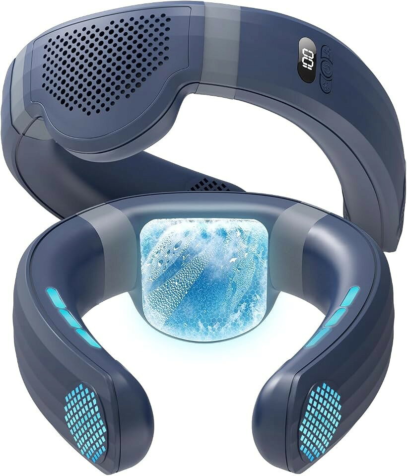 バリエーションコード : 2brsc4d0xo商品コード2brsc6d0qo商品名ネッククーラー新登場・大面積冷却プレート付き首掛け扇風機 -28℃瞬間冷却 ネックファン 大風量 羽根なし 風量3段階調節 小型扇風機 静音 軽量ブランドAyutongカラーブルー「全面進化・大面積冷却プレート搭載」ネッククーラーは、送風機能に加え、冷却プレートによるアイスケア機能を搭載した革新的なネッククーラーです。この首掛け扇風機本体の冷却プレートは、直径6.5cmの航空級ペルチェ素子とTECクーリングユニットを精密に組み合わせ、冷却プレートの冷感体験を大幅に進化させました、従来品と比べて、冷却面積が2倍以上、首全体をしっかりとカバーし、瞬時に肌に冷たさを感じます。航空級アルミフィンにより卓上扇風機の熱伝導性を高め、吸熱・放熱効率を向上させ、冷却性能と安定性を両立させています。「超強力送風・3段階風量/3段階冷却調節」このネックファンは、ターボファンを設計を採用し、両側にツインターボモーターとツインパイプを備え、360°全方位送風で、従来ネックファンと比べ、最大80％以上の風量向上を実現し、想像以上の風力を発揮。空気力学に基づいたデザインにより、小型なのに送風は強い。風量、冷却を3段階（弱・中・強）で調節可能、好みに合わせた細かい冷却＆風量調節ができ、環境温度や自分の状態にあわせて風量や冷たさをカスタマイズ可能です。あらゆるシーンにピッタリ合わせられます。夏の熱中症対策やアウトドア、通勤・通学にも最適な一台です。「6000mAh大容量＆超長時間稼働」夏の炎天下に安心な6000mAh超大容量バッテリーを内蔵したUSB充電式ネッククーラー です。一回のフル充電で最大12Hまでの連続稼働が可能、頻繁的に充電の手間を減少して、外出先でも充電切れの心配がありません。ご存じの通り、バッテリーの容量が大きいほど稼働時間が長くなりますが、製品も重くなってしまいます。本品は電子回路の設計を最適化、低消費電力のプロセッサーや回路部品を採用することで稼働中の電力消耗を大幅に削減することができました。製品の重量を手軽に持てるように抑えながら、稼働時間を長く確保することが実現しました。長時間のアウトドアシーン、オフィスでのデスクワークや移動中でも、一日中涼しい風を楽しめます。「低騒音設計＆バッテリー残量表示」新先端ブラシレスDC静音モーターを採用。強力な風量を確保しながら、くびかけ扇風機の駆動音はわずか25dBと超静音を実現し、従来のブラシ付きDCモーターと比べて、耐久性が高く長持ち、ハイパワー、静かで低ノイズな動作音といった優れた特徴を持っています。ネッククーラーは従来の首掛け扇風機とは異なるデザインを採用しており、携帯扇風機にLED表示が追加されたことで革新的なアイデアがあります、いているため、モードや風量、バッテリー残量などが一目で確認できます。急に電池が切れて使えなくなる心配もなくなります。「人間工学・負担ゼロ・両手解放」首掛け 携帯扇風機は人間工学に基づいたデザインで、わずか355gの超軽量、最新の負荷軽減構造設計，両手を解放します、長時間使用しても肩や首に負担がかからない。ダブルブレードレス送風方式で、羽根付きせんぷうきと別れて、髪が引っ掛かったり、異物を挟み込む事をご心配なく。安全性を重視する設計で、指が入る隙間もないので、年齢問わず安全に使えます。貴方の両手自由に猛暑も余裕で過ごせましょう。※ 他ネットショップでも併売しているため、ご注文後に在庫切れとなる場合があります。予めご了承ください。※ 品薄または希少等の理由により、参考価格よりも高い価格で販売されている場合があります。ご注文の際には必ず販売価格をご確認ください。※ 沖縄県、離島または一部地域の場合、別途送料の負担をお願いする場合があります。予めご了承ください。※ お使いのモニタにより写真の色が実際の商品の色と異なる場合や、イメージに差異が生じることがあります。予めご了承ください。※ 商品の詳細（カラー・数量・サイズ 等）については、ページ内の商品説明をご確認のうえ、ご注文ください。※ モバイル版・スマホ版ページでは、お使いの端末によっては一部の情報が表示されないことがあります。すべての記載情報をご確認するには、PC版ページをご覧ください。