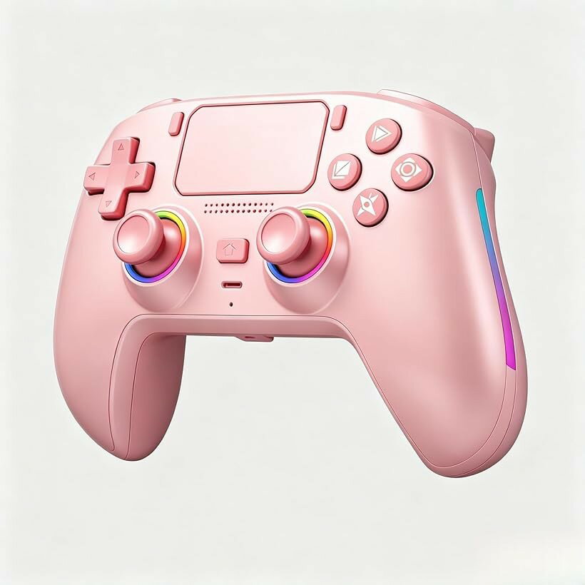 バリエーションコード : 2brqtsu5wk商品コード2brpqj2cho商品名プレステ5 コントローラー pc ゲームパッド Bluetooth 5.3 無線/有線接続 6軸ジャイロセンサー搭載 1000mAhバッテリー マクロ機能 ホール効果スティック 9色RGBライト ミュートボタン 無遅延 重力感応 3.5 mmオーディオポート 多機種対応ブランドDHKINGカラー淡いピンクプレステ5 コントローラー の完璧な代替品。P5/PC/Android/iOS/Mac/Steam Deck 完全対応 本製品は プレステ5 コントローラー として完全互換。P5本体の最新システムにもUSBオンラインアップデートで対応し、本体アップデートによる使用不可の心配もありません。さらに コントローラー pc としても大活躍。Windows 7以上ではドライバーをインストールすればOK、Android 5.0以上ではドライバーレスで即座に認識。iOS・Mac・Steam Deckでも有線・無線どちらでも快適にプレイできます。マグネット式着脱フェイスプレート｜本体と同色、お手入れがカンタン 本製品はマグネット式で着脱可能なフェイスプレートを採用。プレートのカラーは本体と完全に統一されており、一体感のある洗練されたデザインです。工具不要でパッと外せるので、普段のお手入れが驚くほどラクに。手垢やホコリが気になる部分もサッと拭き取れて、いつでも清潔に保てます。従来の一体型コントローラーでは難しかったお手入れがこれで解決。プレステ5 コントローラー ユーザーはもちろん、コントローラー pc として日々使う方にも嬉しい、細やかな配慮が詰まっています。M1/M2 マクロプログラミングボタン｜ワンボタンで超絶コンボ 背面にM1/M2 プログラマブルボタンを搭載。十字キー、ABXYボタン、L/Rボタン、スティック操作など、最大24キーまでのマクロを記録可能。静音ボタン＋3.5mmオーディオジャック＋内蔵スピーカー｜夜間プレイも快適 ボタンは静音設計。カチカチ音が気になるマンション住まいや深夜のプレイでも、家族やルームメイトを気にせず集中できます。3.5mm TRRSオーディオジャックでヘッドセット接続可能、さらに内蔵スピーカーも搭載し、ゲーム内の音声フィードバックも臨場感たっぷり。コントローラー pc として有線接続時もオーディオ機能が有効です。1000mAh大容量バッテリー＋6軸ジャイロ＋9色RGBライト｜長時間プレイも安心 1000mAhの大容量バッテリーを内蔵。連続使用時間は20時間以上、待機時は90日間持ちこたえます。低バッテリー警告機能も搭載し、突然の切断を防止。6軸ジャイロセンサーによる体感操作に対応。RGBライトは9色から選択でき、P5本体同様に接続順で自動割り当て（1P青・2P赤・3P緑・4Pピンク）。プレステ5 コントローラーとしても、pc ゲームパッドとしても、この性能とデザインでゲームライフを次のレベルへ引き上げます。※ 他ネットショップでも併売しているため、ご注文後に在庫切れとなる場合があります。予めご了承ください。※ 品薄または希少等の理由により、参考価格よりも高い価格で販売されている場合があります。ご注文の際には必ず販売価格をご確認ください。※ 沖縄県、離島または一部地域の場合、別途送料の負担をお願いする場合があります。予めご了承ください。※ お使いのモニタにより写真の色が実際の商品の色と異なる場合や、イメージに差異が生じることがあります。予めご了承ください。※ 商品の詳細（カラー・数量・サイズ 等）については、ページ内の商品説明をご確認のうえ、ご注文ください。※ モバイル版・スマホ版ページでは、お使いの端末によっては一部の情報が表示されないことがあります。すべての記載情報をご確認するには、PC版ページをご覧ください。技術基準適合証明番号：210-179003