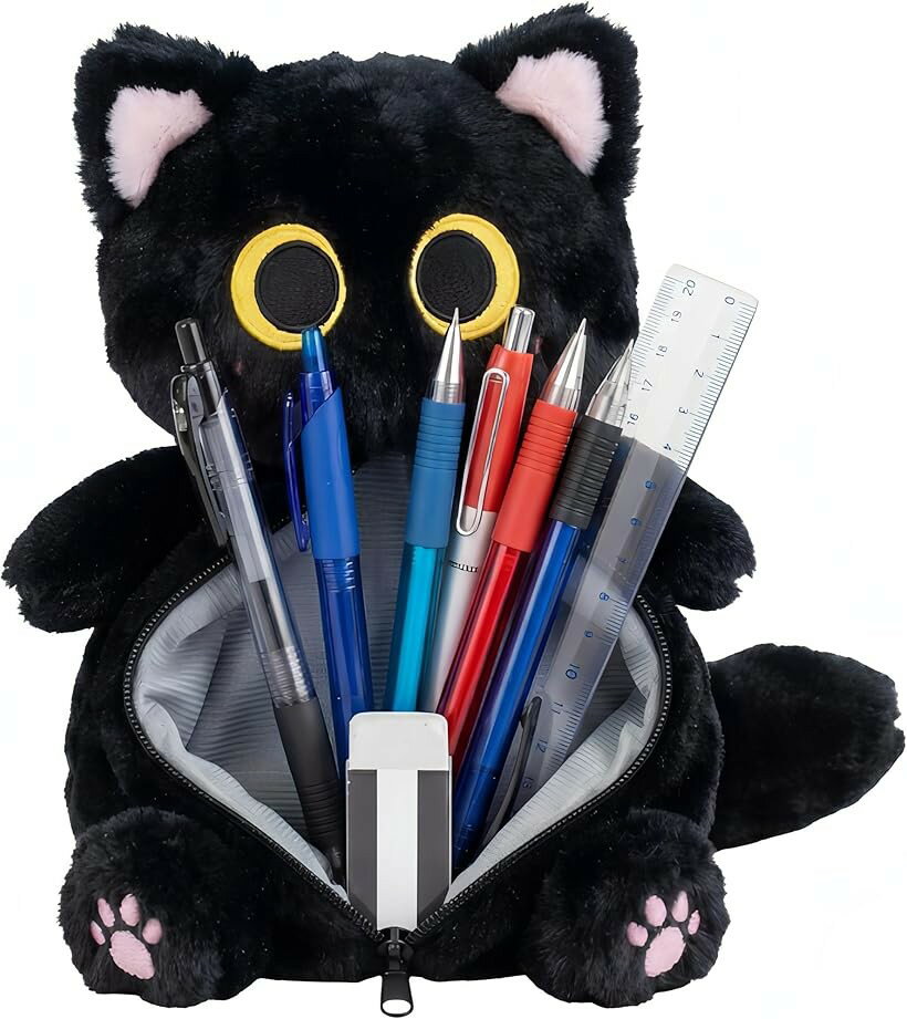商品コード2bkf8uiyp3商品名ペンケース 黒猫 筆箱 ふわふわ もふもふ 大容量 アニマルポーチ 可愛い 小学生 女の子 化粧ポーチ 多用途 収納 軽量 ファスナー式ブランドbubuluカラーブラック大きな目をした黒猫を表現したペンケース（ふでばこ）です※ 他ネットショップでも併売しているため、ご注文後に在庫切れとなる場合があります。予めご了承ください。※ 品薄または希少等の理由により、参考価格よりも高い価格で販売されている場合があります。ご注文の際には必ず販売価格をご確認ください。※ 沖縄県、離島または一部地域の場合、別途送料の負担をお願いする場合があります。予めご了承ください。※ お使いのモニタにより写真の色が実際の商品の色と異なる場合や、イメージに差異が生じることがあります。予めご了承ください。※ 商品の詳細（カラー・数量・サイズ 等）については、ページ内の商品説明をご確認のうえ、ご注文ください。※ モバイル版・スマホ版ページでは、お使いの端末によっては一部の情報が表示されないことがあります。すべての記載情報をご確認するには、PC版ページをご覧ください。黒猫デザインが特徴のふわふわペンケースです もふもふのやわらかい素材で触り心地が良く毎日の使用が楽しくなります 大容量設計でペンや文房具だけでなく化粧品や小物もまとめて収納可能です 軽量で持ち運びやすく通学や外出時にも便利に使えます シンプルで可愛いデザインは小学生から大人まで幅広く使用できる実用的なアニマルポーチです