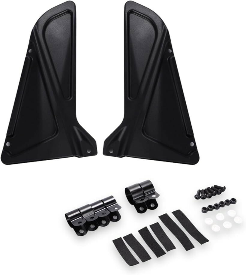 互換 エンジンカバー ホンダ レブル 250 500 Rebel250 Rebel500 サイドカバー ブラック 黒 角型 汎用 社外品 バイク オートバイ カスタム 部品 メンテナンス 交換 外装 パーツ (ブラック)