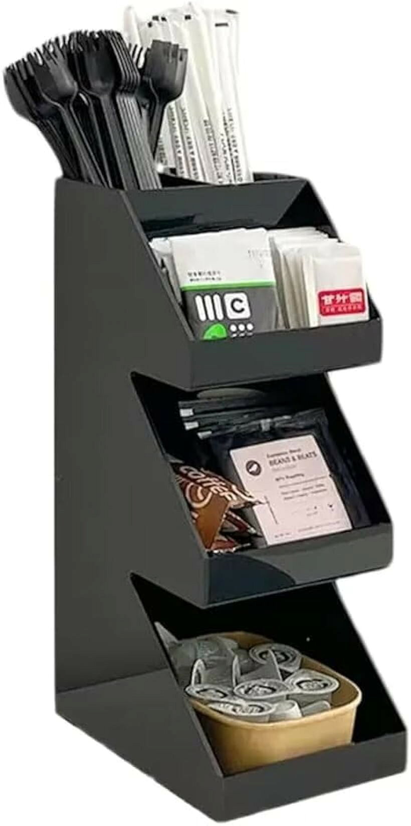 バリエーションコード : 2bu452j248商品コード2bu4566o3q商品名紙コップホルダー 紙コップ 収納 カップディスペンサー 置き型 カップスタンド アクリル製 ホーム オフィス 集会 飲料 イベント 喫茶店 業務用ブランドJumeiカラーブラックサイズ等5列「アクリル製」この紙コップホルダーは高品質なアクリルで作られており、しっかりとして耐久性があり、変形や変色しにくく、長時間美しい外観を保つことができます。「省スペース」業務用紙コップホルダーは立体設計で、スペースを取らず、店内の空間を効果的に活用し、カウンターを整理された状態に保ちます。「多機能」表面に保護膜がございますので、はがしてご使用下さい。口径10cm以下のカップやカップ蓋を収納できます。ストロー、コーヒーカプセル、ナ イフ/フォーク/スプーン、ティッシュなども収納でき、多機能で使いやすいです。「お手入れ簡単」クリル材料の表面は滑らかで、簡単に清掃でき、湿った布で拭くだけで清潔な状態を維持できます。ほこりがつきにくく、いつもきれいな紙コップホルダーです。「あらゆる場所で活躍」カフェ、コンビニ、デリカ、サンドウィッチ、レストラン、バイキング、オフィス、家庭などに最适です。ビュッフェやコーヒーショップなどの店舗、オフィスの休憩室などで大活躍。※ 他ネットショップでも併売しているため、ご注文後に在庫切れとなる場合があります。予めご了承ください。※ 品薄または希少等の理由により、参考価格よりも高い価格で販売されている場合があります。ご注文の際には必ず販売価格をご確認ください。※ 沖縄県、離島または一部地域の場合、別途送料の負担をお願いする場合があります。予めご了承ください。※ お使いのモニタにより写真の色が実際の商品の色と異なる場合や、イメージに差異が生じることがあります。予めご了承ください。※ 商品の詳細（カラー・数量・サイズ 等）については、ページ内の商品説明をご確認のうえ、ご注文ください。※ モバイル版・スマホ版ページでは、お使いの端末によっては一部の情報が表示されないことがあります。すべての記載情報をご確認するには、PC版ページをご覧ください。アクリル製　紙コップホルダー 4列/5列/6列/9列/11列散らかりやすいバーカウンターをおしゃれに整理整頓。ビュッフェやコーヒーショップなどの店舗、オフィスの休憩室などで大活躍。組み立て不要で届いてすぐに使用できます。飾るように収納すればおしゃれなインテリアとしても。＊口径10cm以内のカップ、蓋に対応＊砂糖、ミルク、ストローやマドラー以外にもナイフ、フォーク、スプーンなどをまとめて収納可能